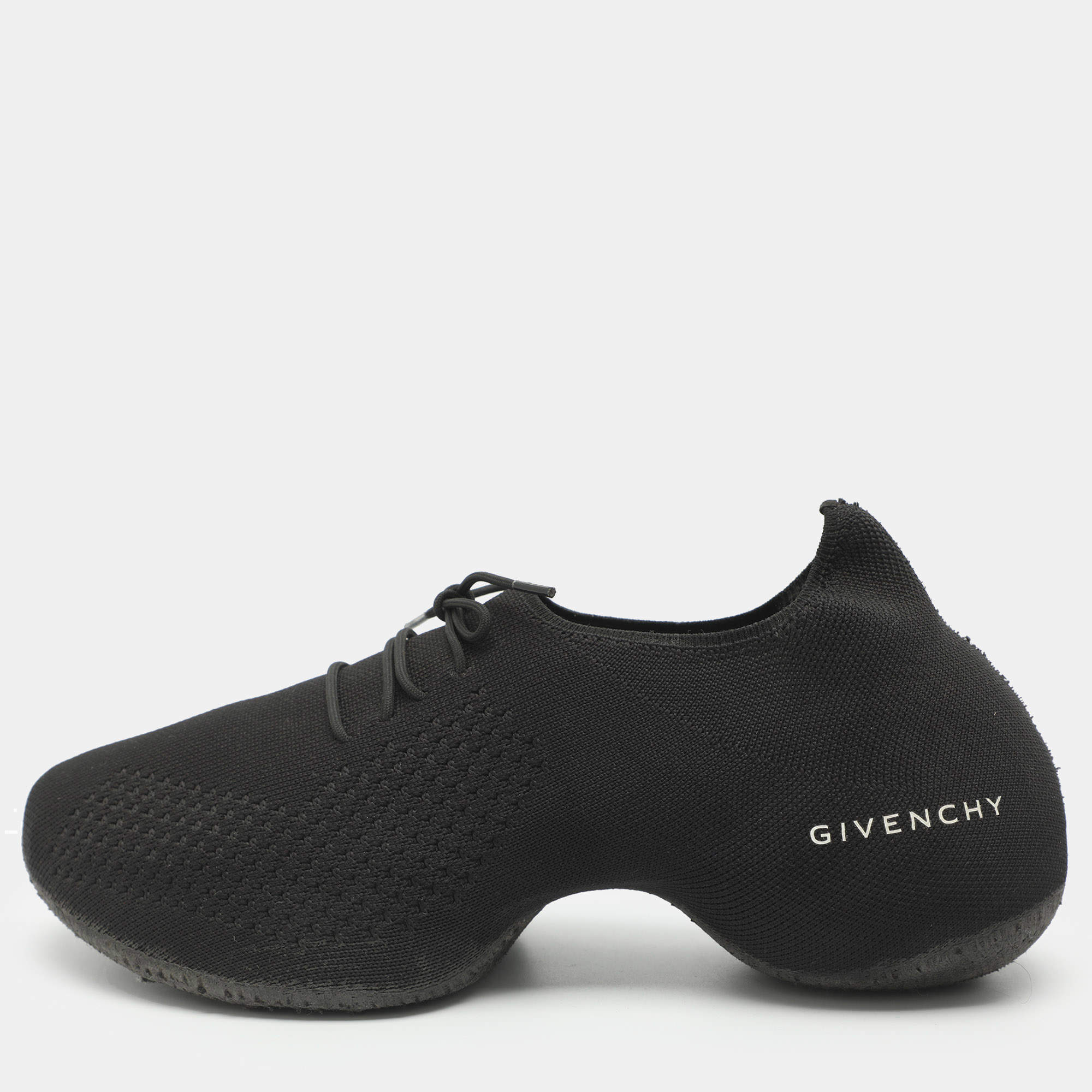 مملوكة مسبقًا Givenchy TK-360 Size 38 Black Stretch Fabric Sneakers