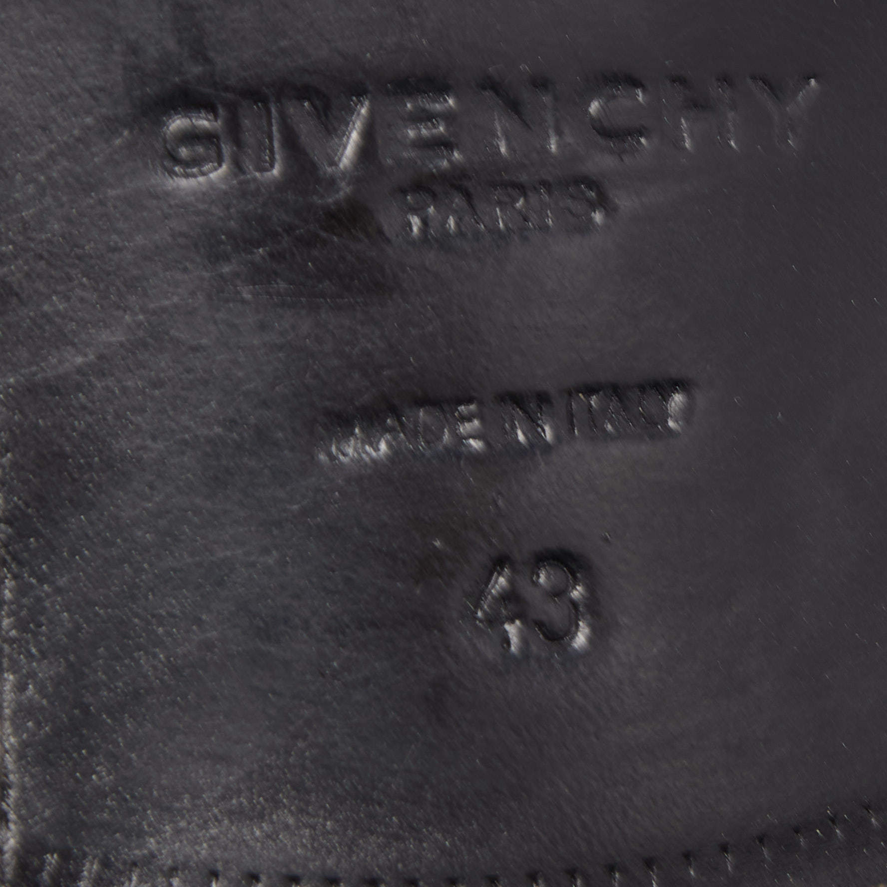Pre Owned Givenchy Black/Navy Blue Suede Lace Up Derby Size 43