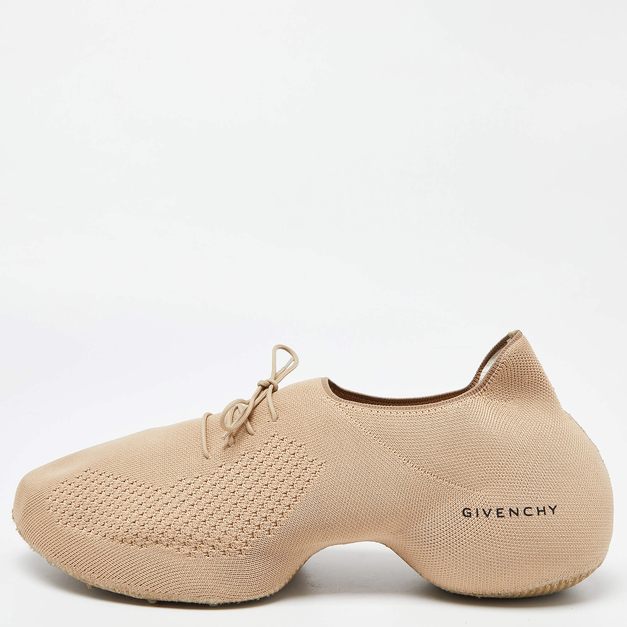Givenchy Beige Knit Fabric TK-360 Sneakers Size 45