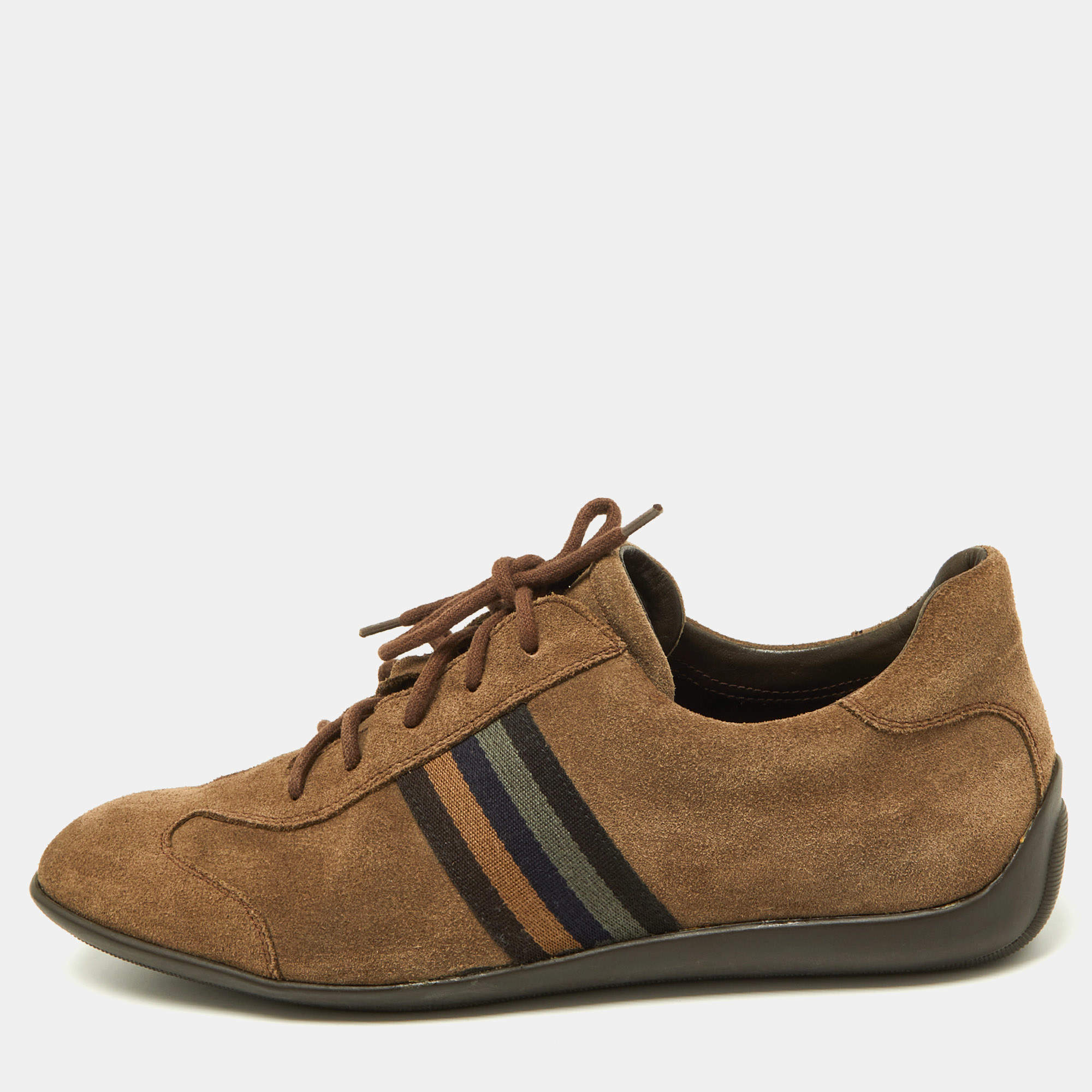 Givenchy Brown Suede Low Top Sneakers Size 42