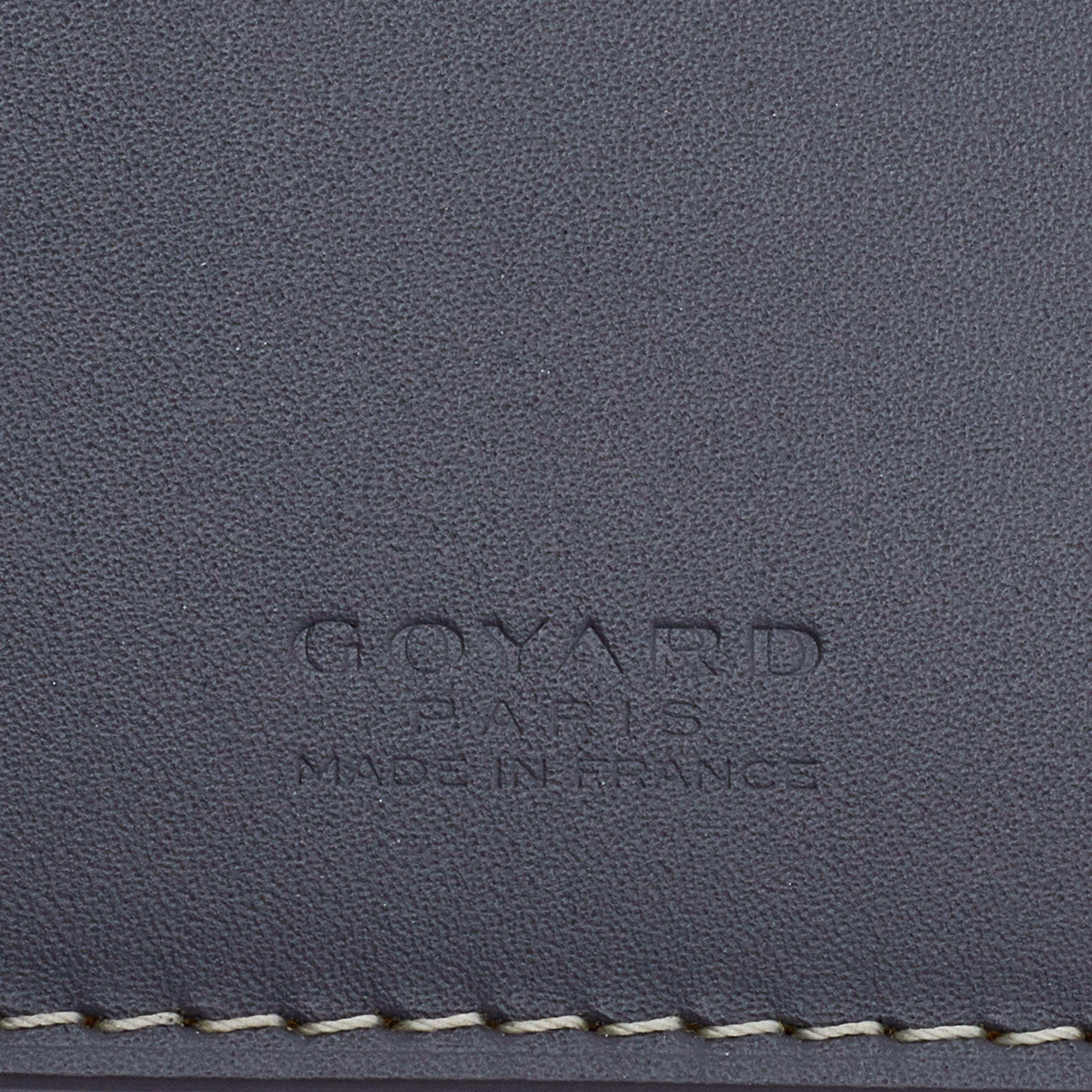 goyard, Goyard Grenelle passport cover in grey, immaculate aaron