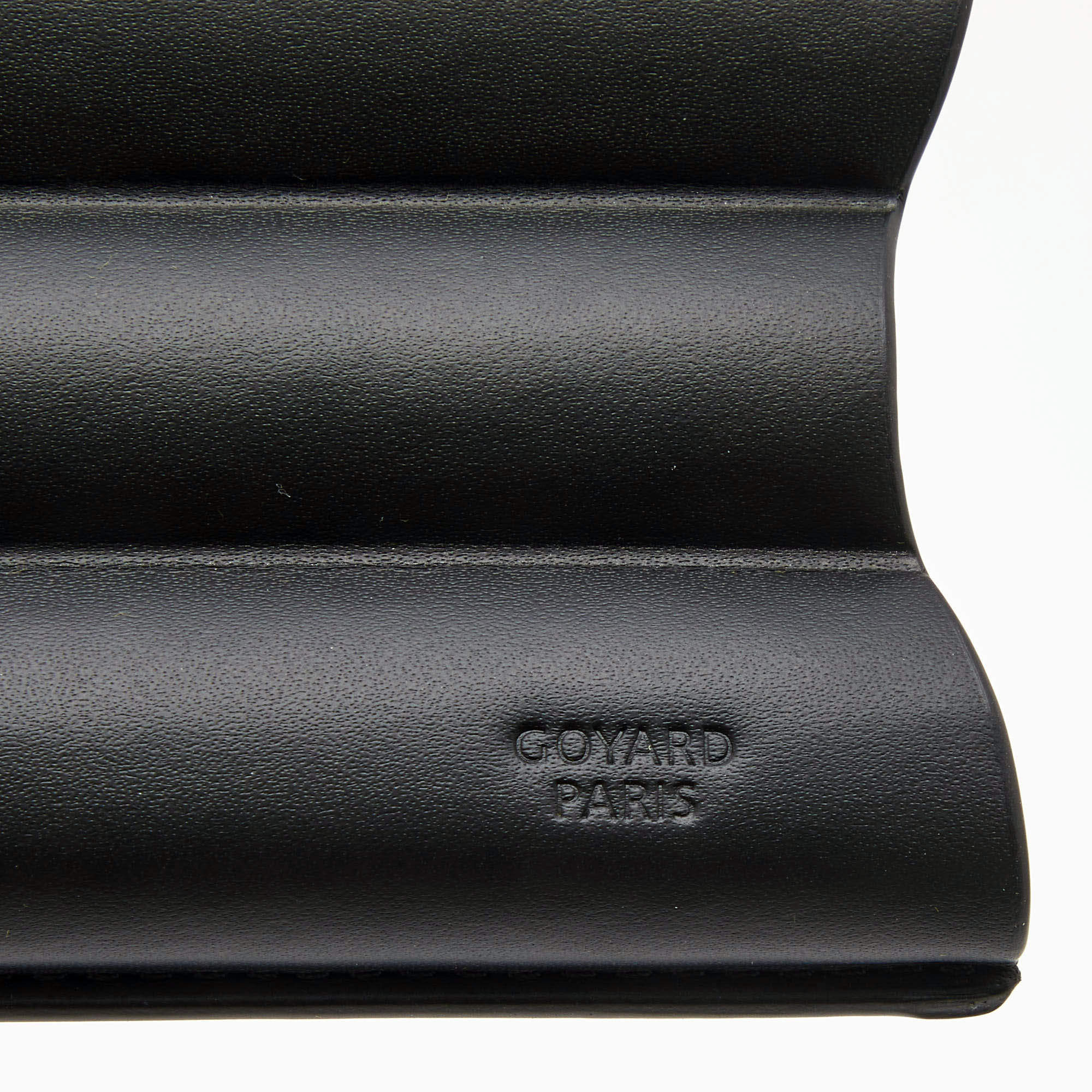 Goyard Churchill Single Cigar Case Black in Coated Canvas/Cowhide