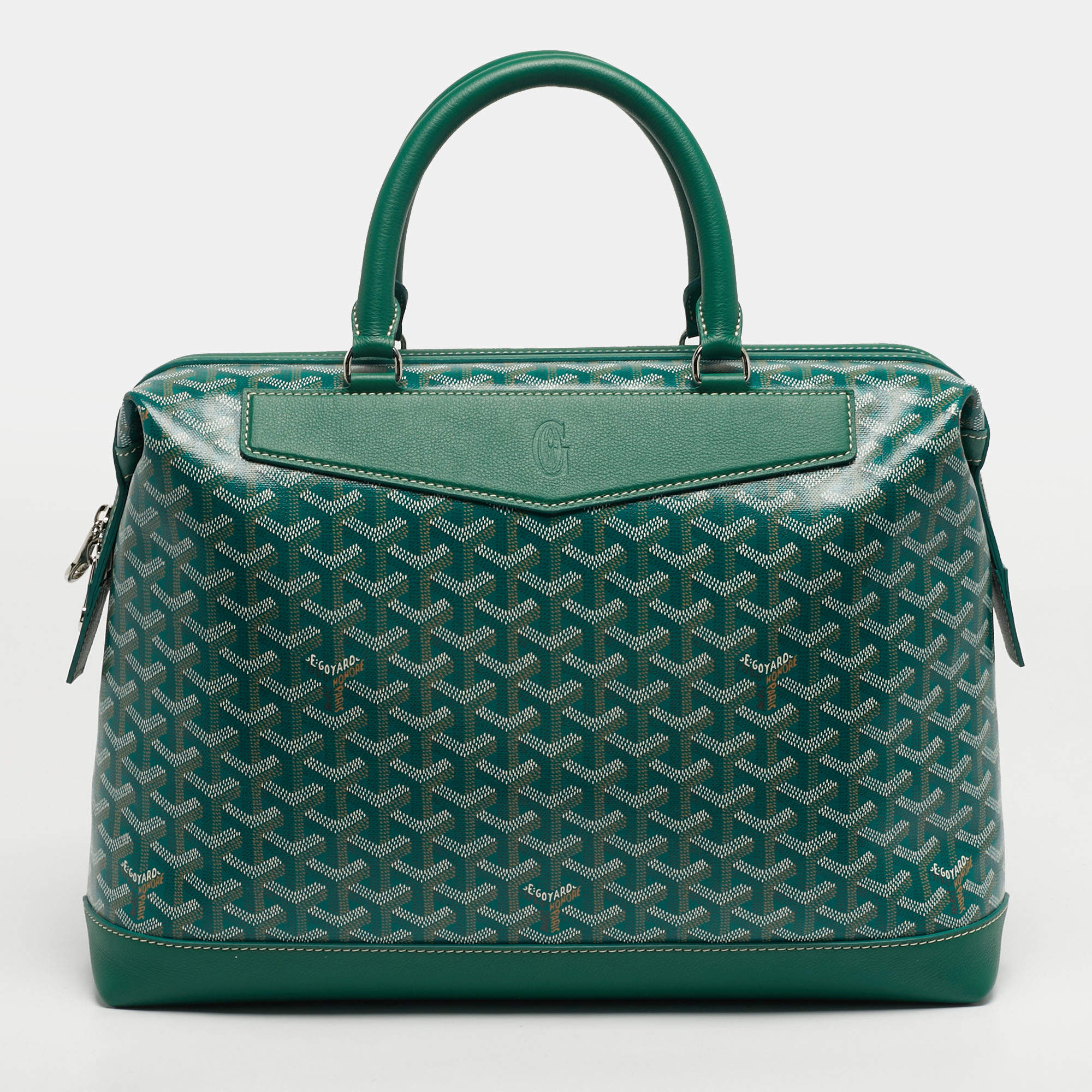 مملوكة مسبقًا Goyard Cisalpin Green Goyardine Coated Canvas and Leather Document Case