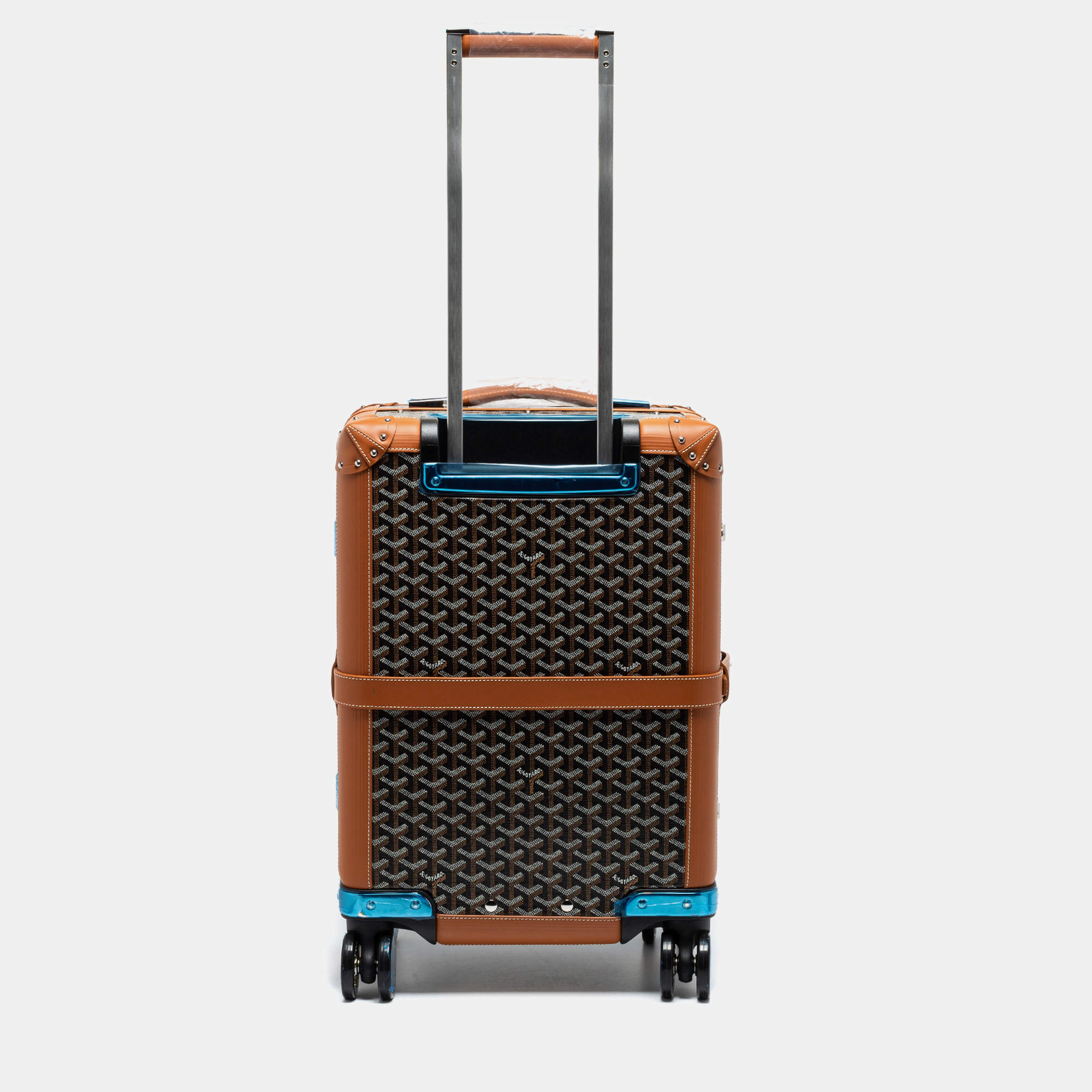 Goyard Bourget PM Trolley Case Rolling Luggage Burgundy – Sacdelux