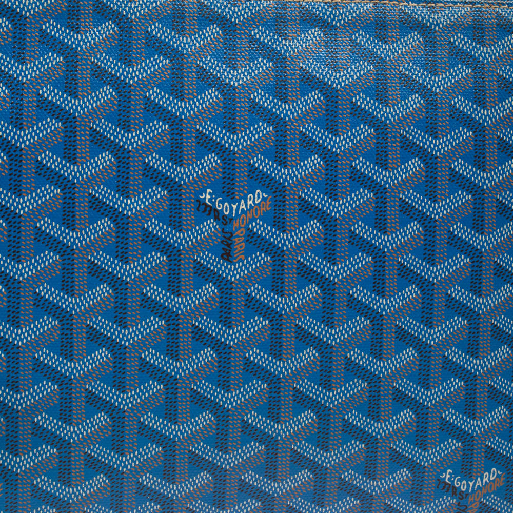 Goyard Blue Chevron Print Coated Canvas Pochette Senat PM Zip Pouch -  Yoogi's Closet