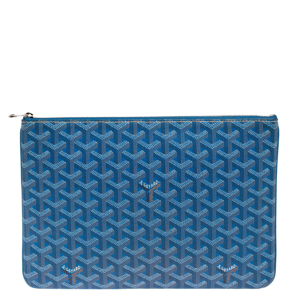 NEW GOYARD CRUISE HANDBAG 40 BLUE CANVAS LUGGAGE NEW TRAVEL BAG Cloth  ref.854893 - Joli Closet