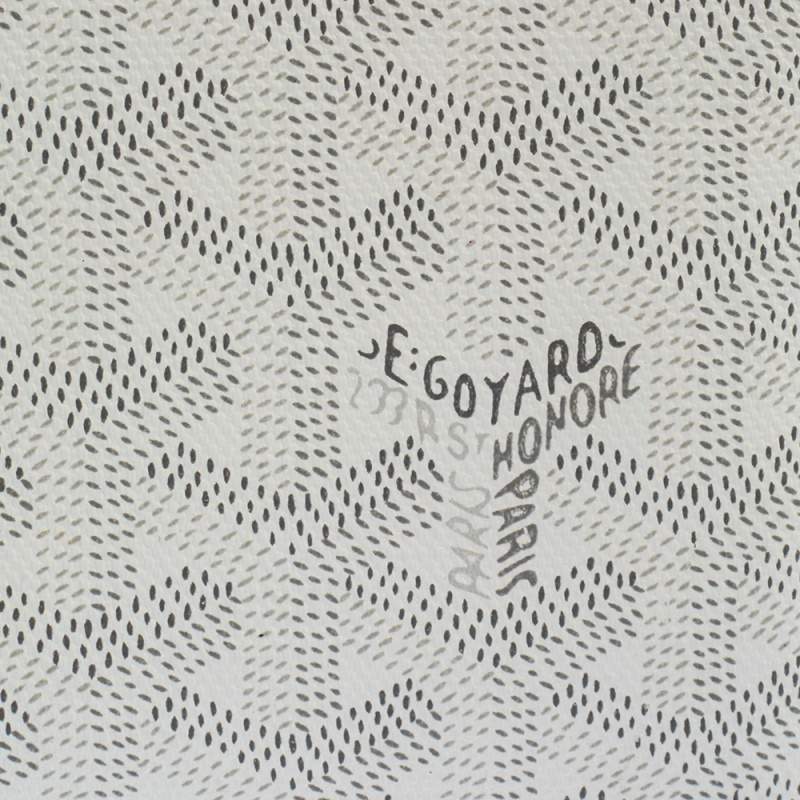 Goyard Florentin White Goyardine Canvas Leather BiFold Wallet