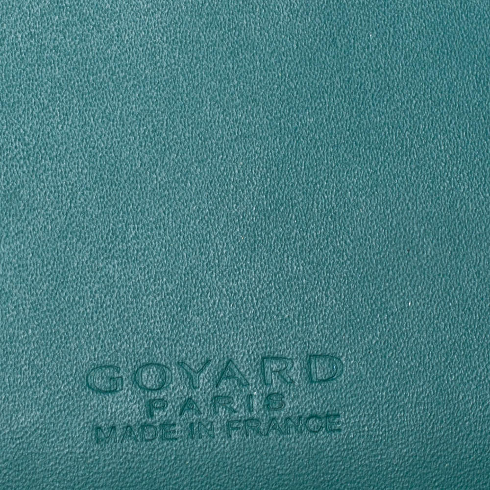 Goyard Green Goyardine Coated Canvas Victoire Bifold Wallet at 1stDibs
