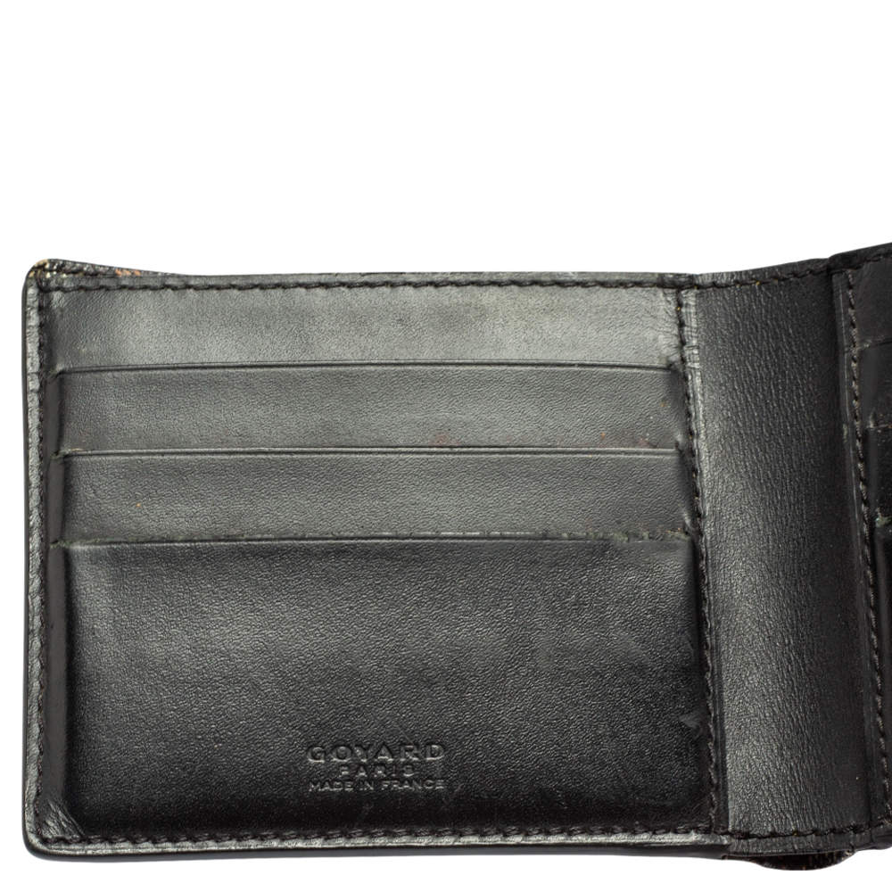 GOYARD Goyardine Bi-Fold Victoire PM Wallet Black 1287246