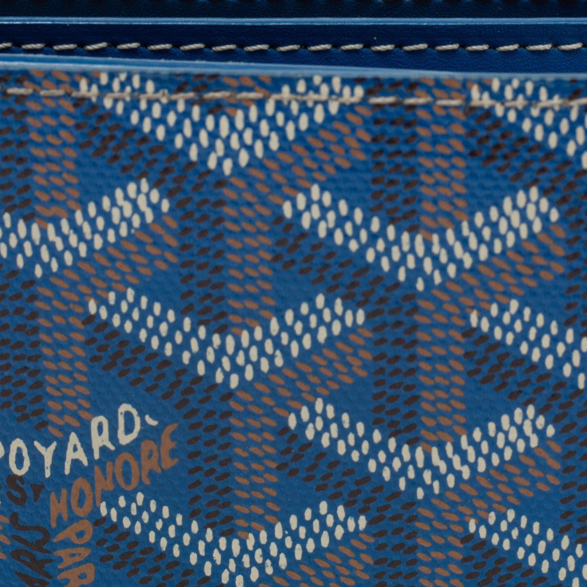GOYARD Goyardine Multi Slot Bi-Fold Wallet Sky Blue 251581