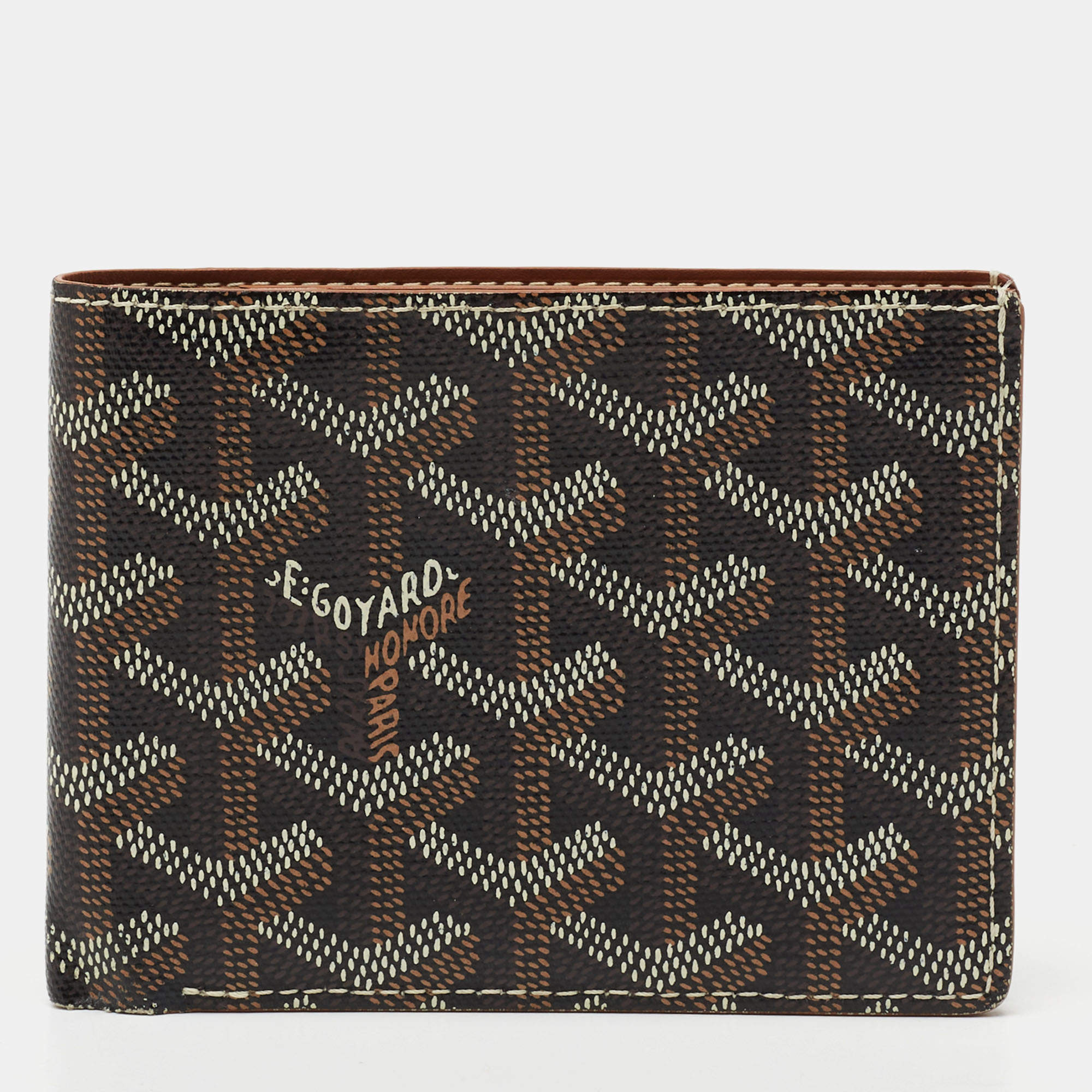 Goyard Brown Goyardine Coated Canvas Victoire Wallet