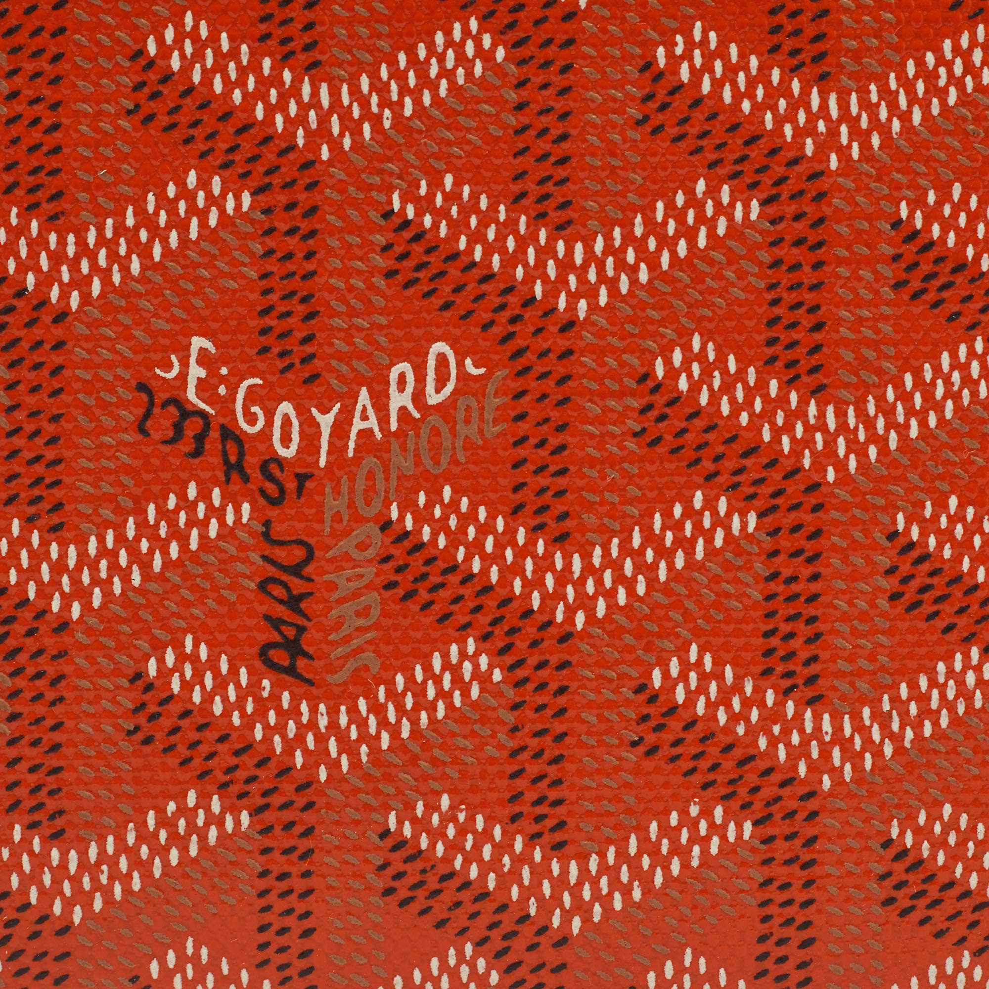 Goyard Vertical Bifold Wallet Coated Canvas Medium Red 2151832