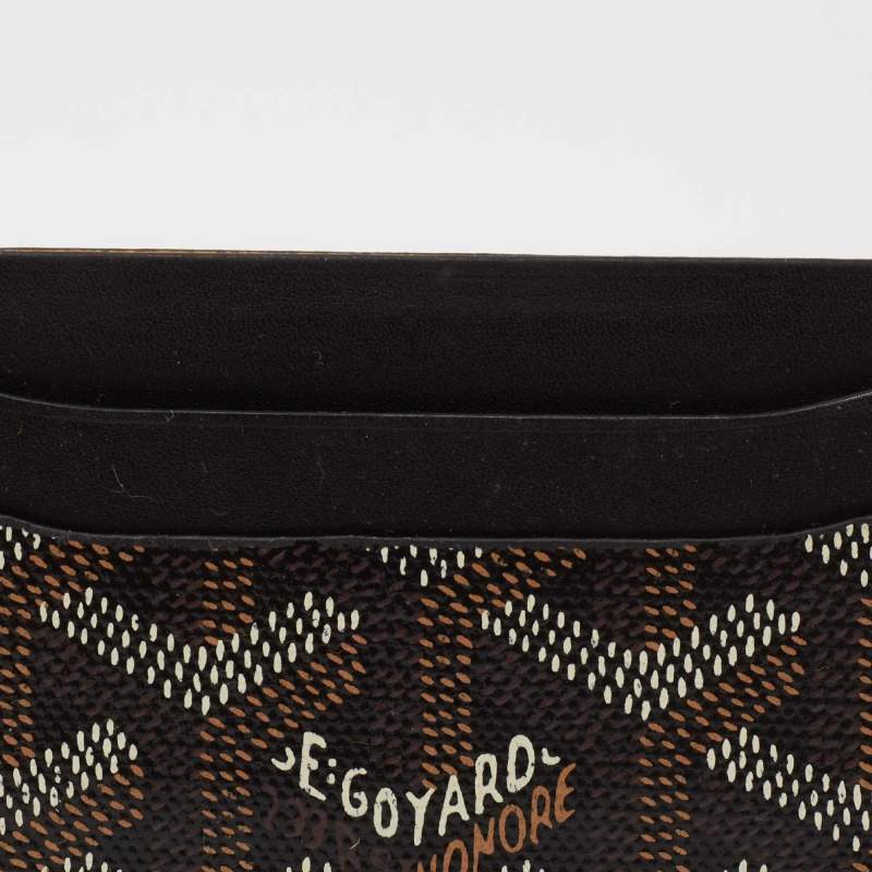 Goyard Black Goyardine Coated Canvas and Leather Saint Sulpice