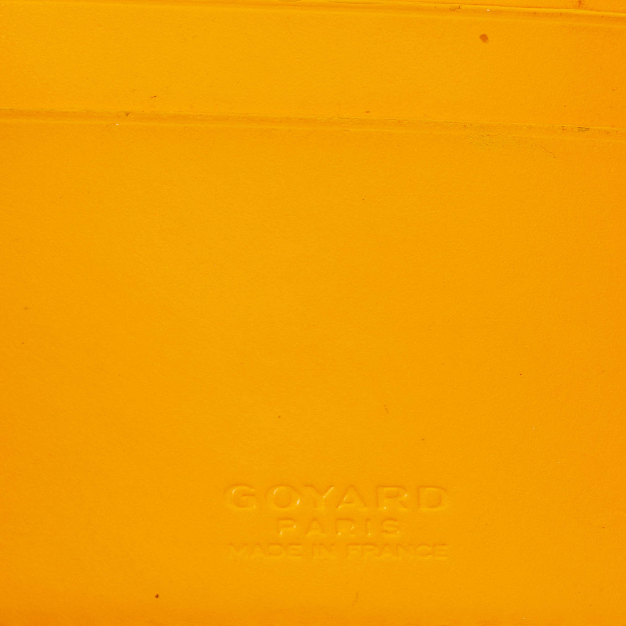 GOYARD Goyardine Bi-Fold Victoire PM Wallet Yellow 449450