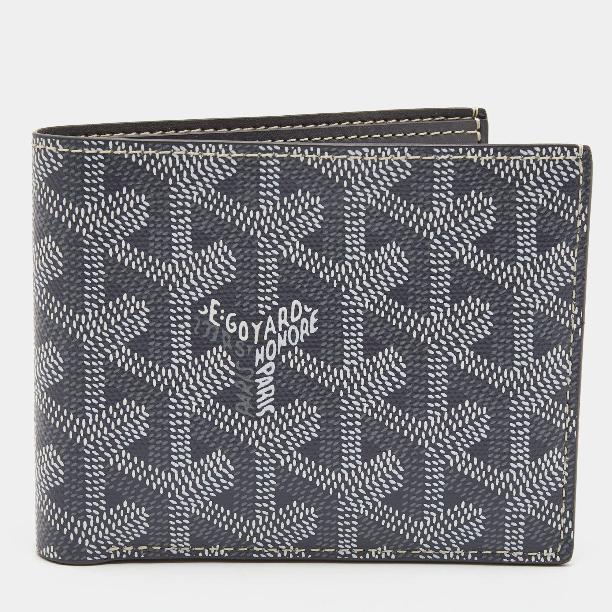 Goyard Grey Goyardine Coated Canvas Victoire Bifold Wallet