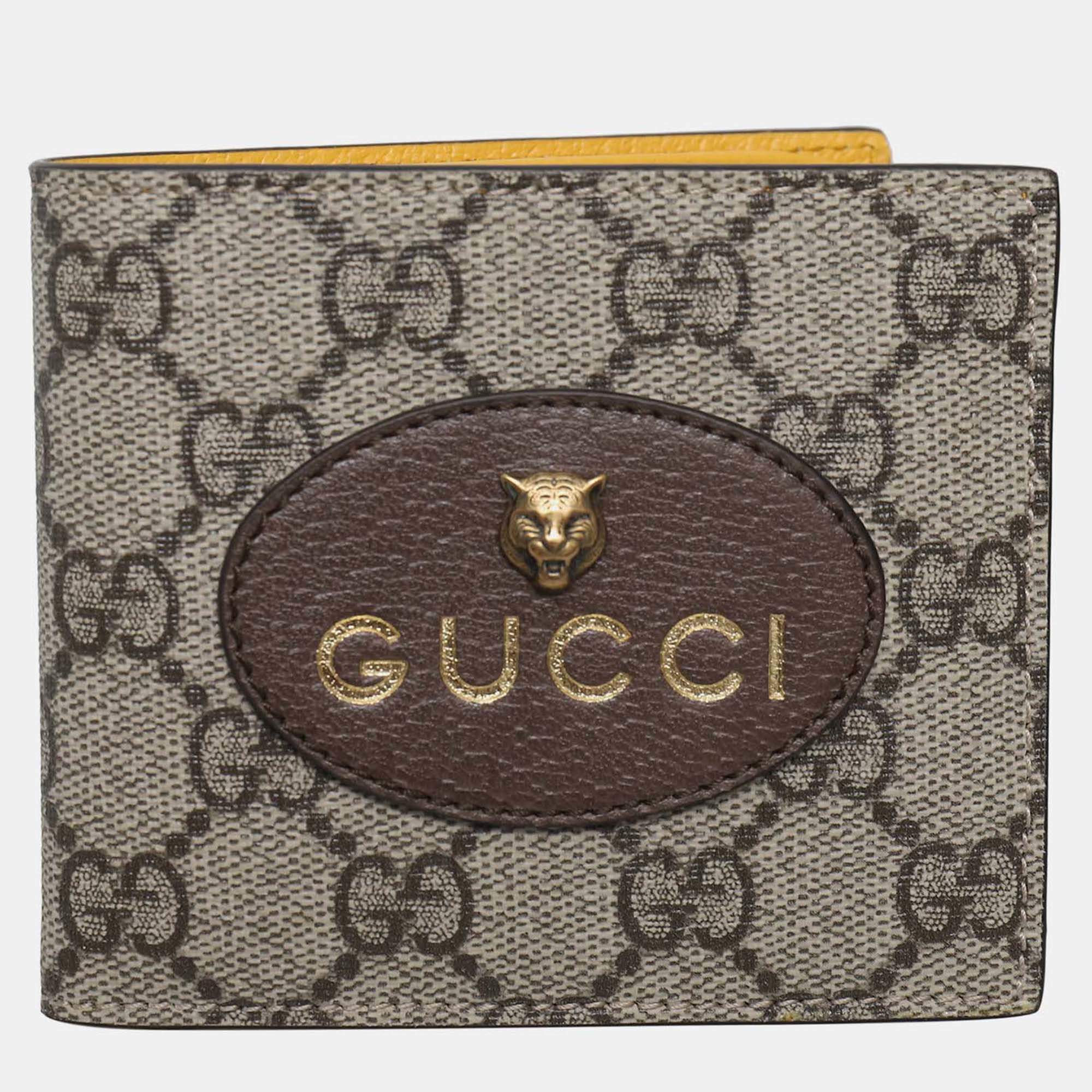 Pre Owned Gucci Neo Vintage GG Supreme Wallet