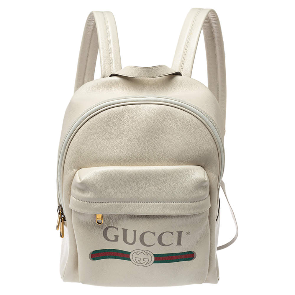 gucci white backpack