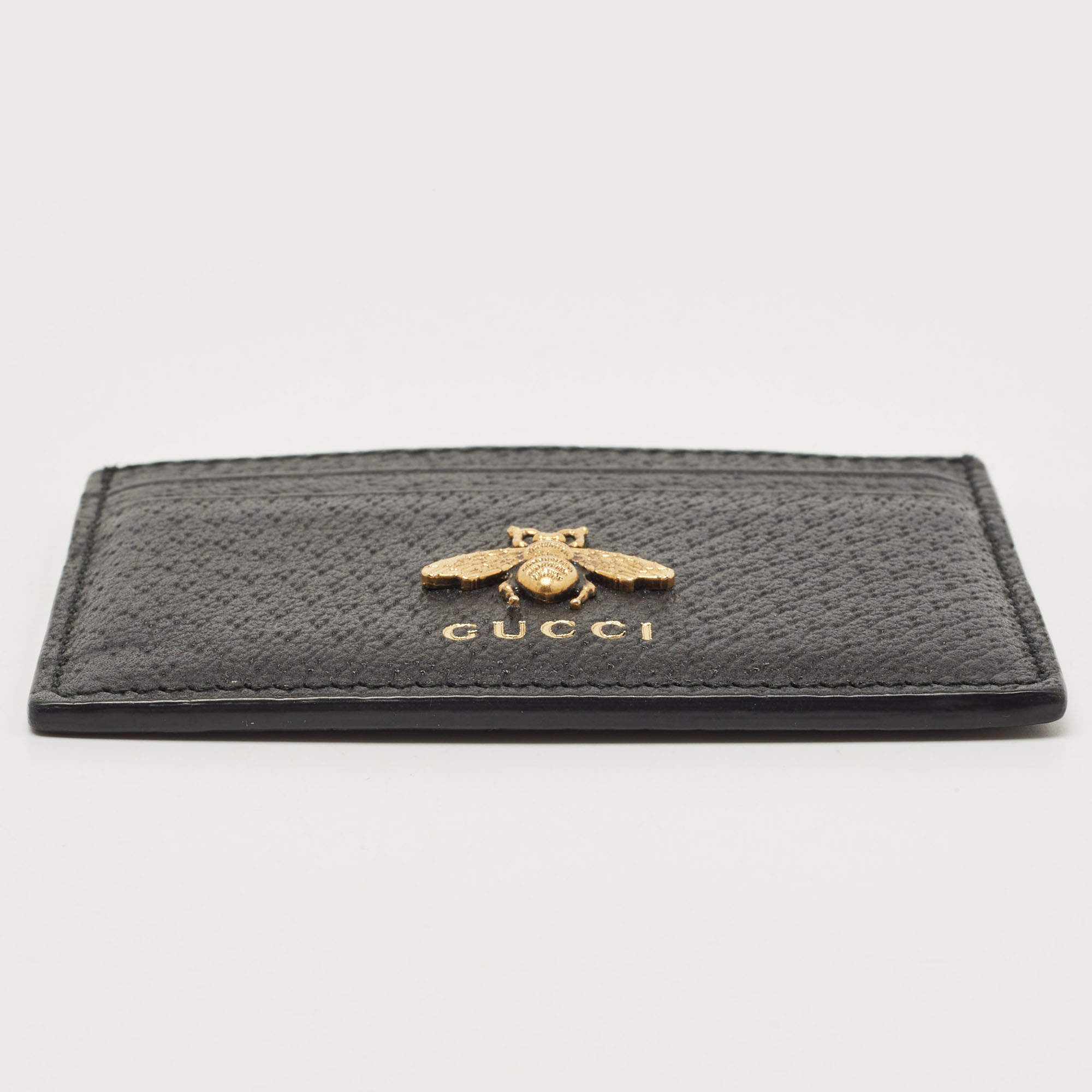 Gucci Animalier leather card case - ShopStyle Wallets