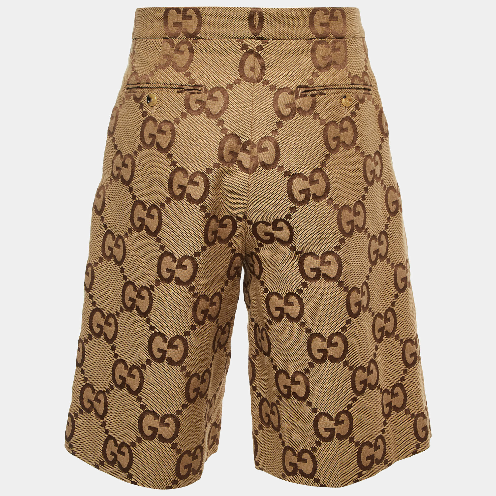 Gucci X Adidas Marco GG/Trefoil Print Silk Shorts S Gucci | TLC