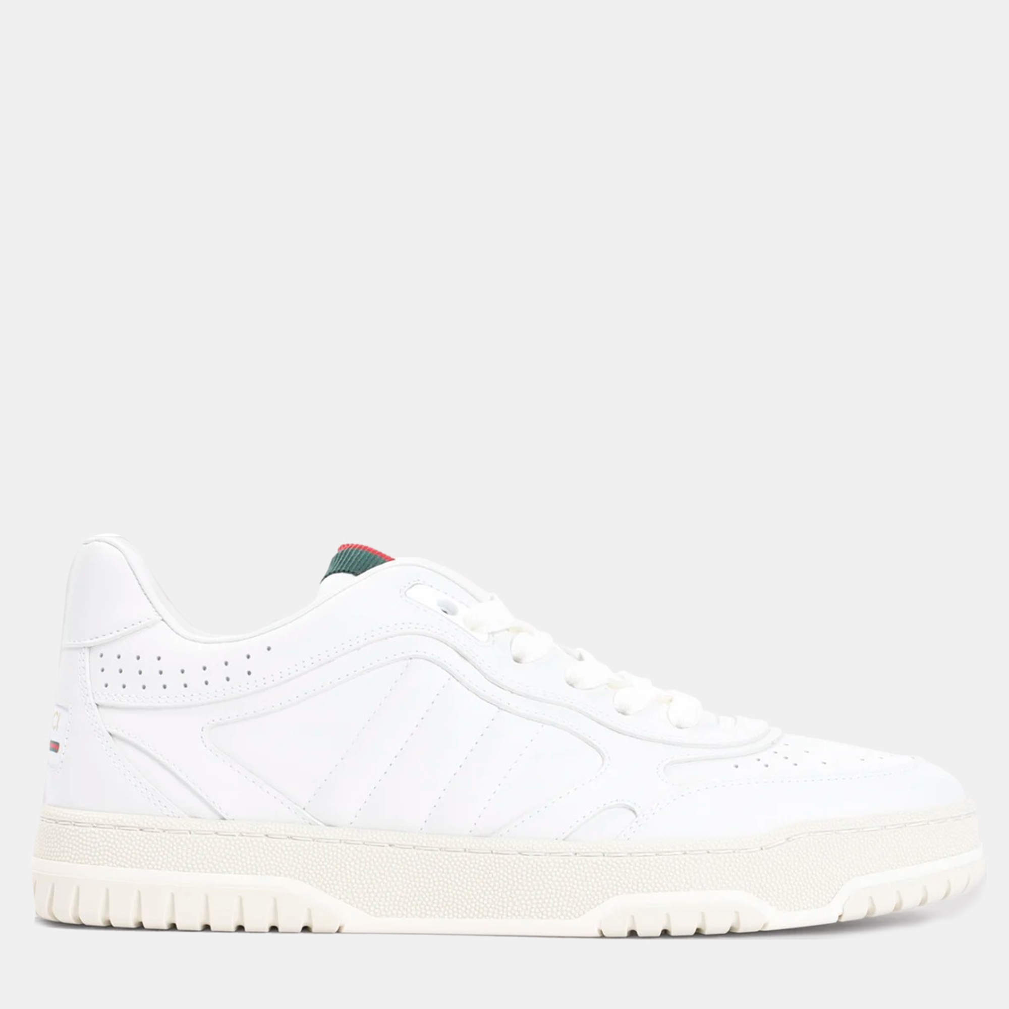 Gucci White Leather Re-web Sneakers EU 41