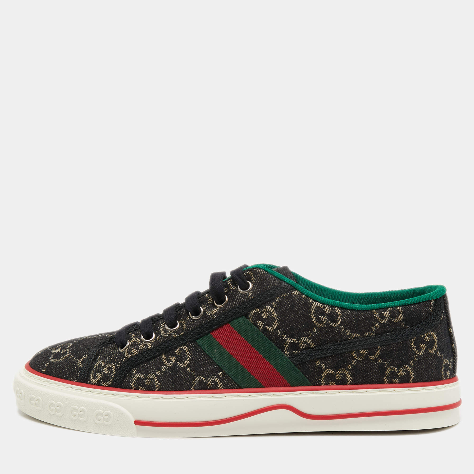 Gucci Navy Blue Demin Tennis 1977 Sneakers Size 41 Gucci | The Luxury ...