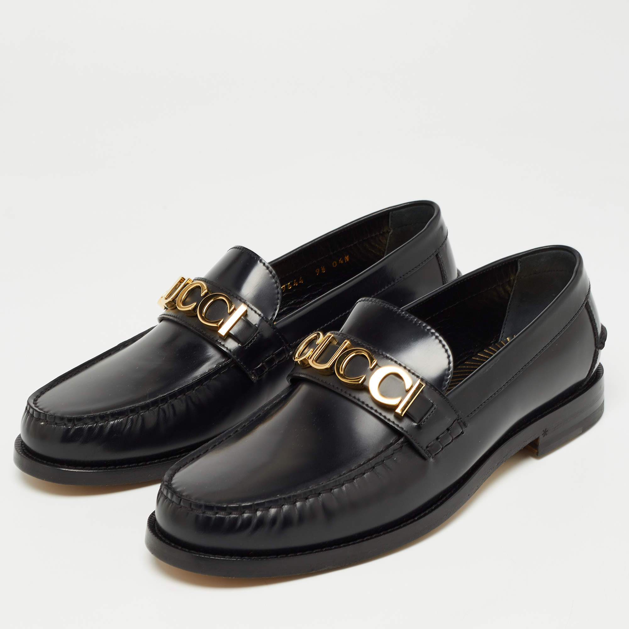 Gucci black best sale loafers mens