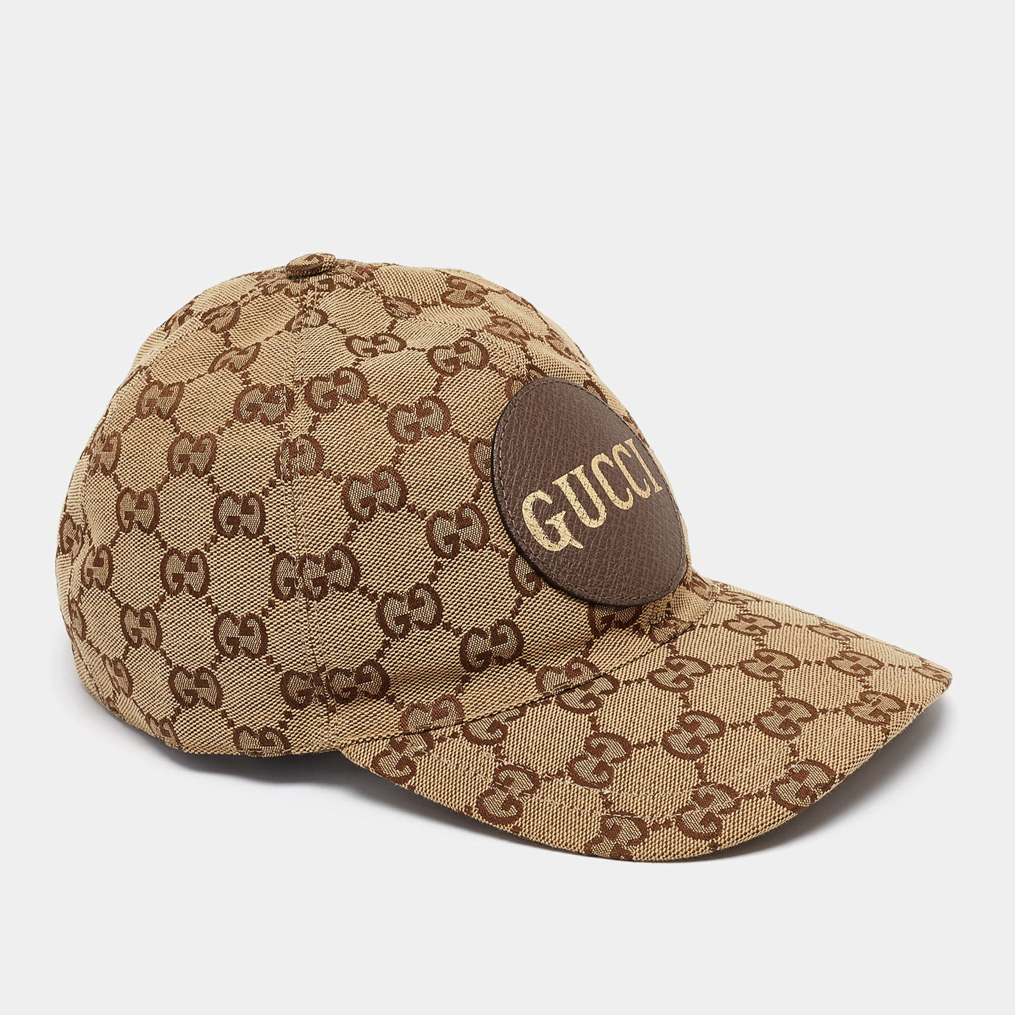 Pre Owned Gucci Brown GG Supreme Canvas Baseball Cap XL