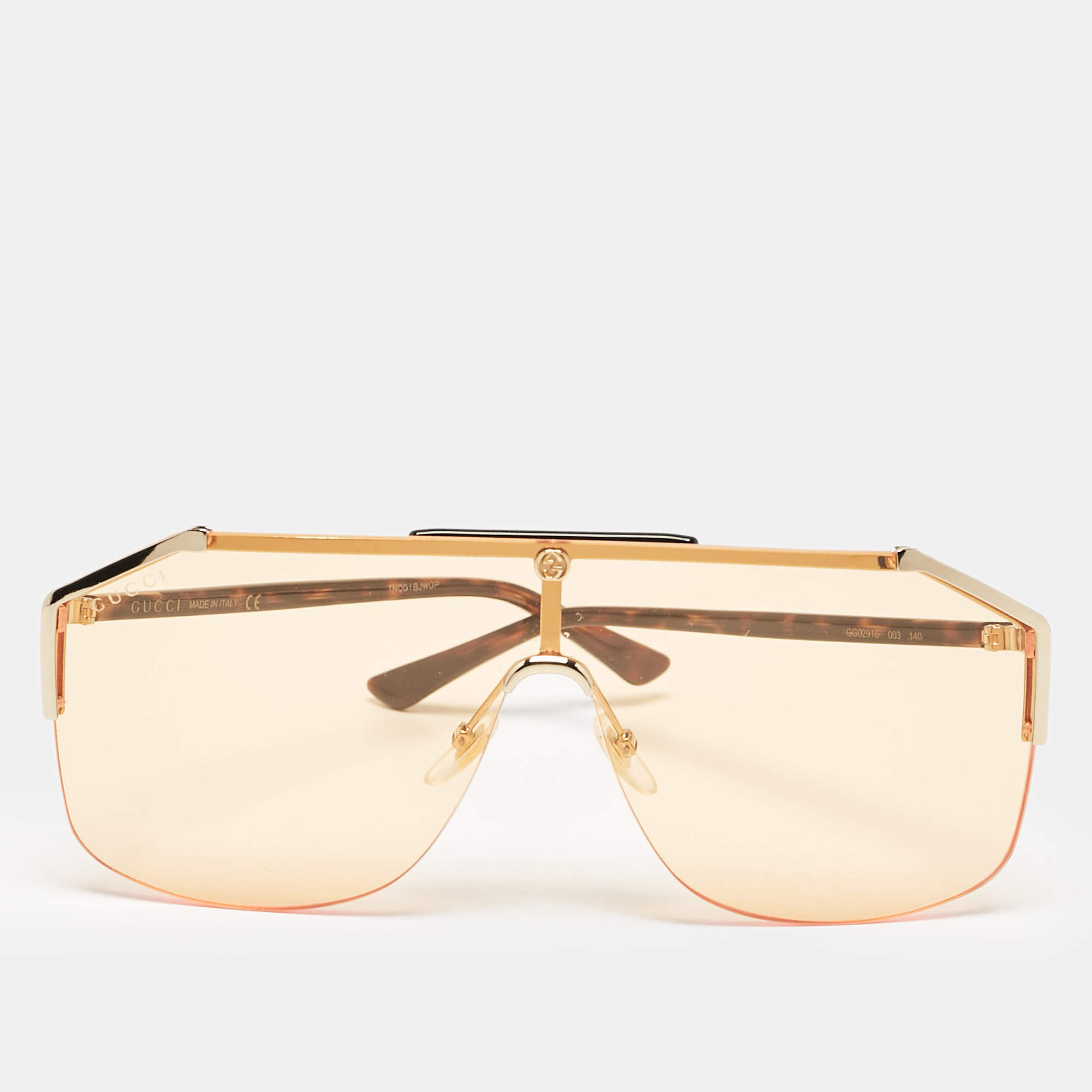 Gucci Peach GG0291S Shield Sunglasses