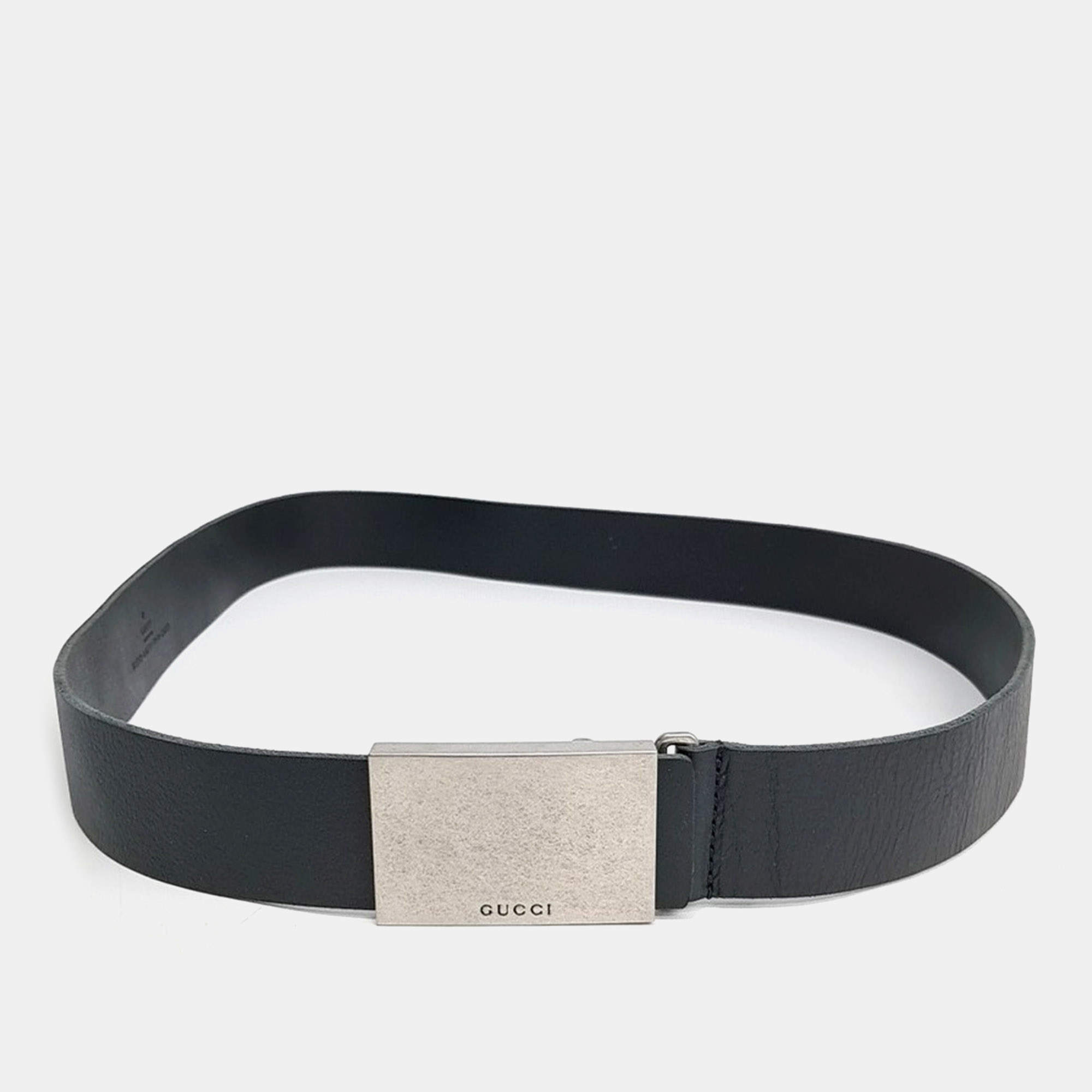 Pre Owned Gucci Leather Black belt (835193)
