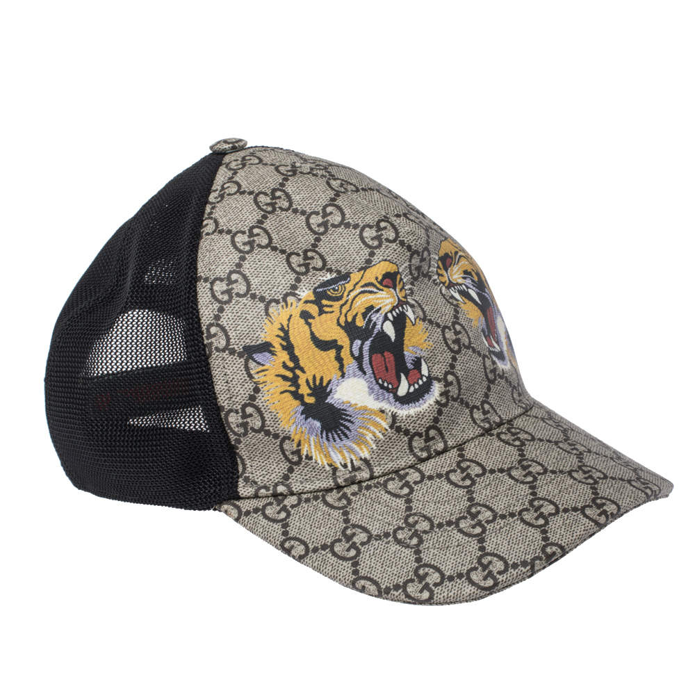 tigers print gg supreme baseball hat