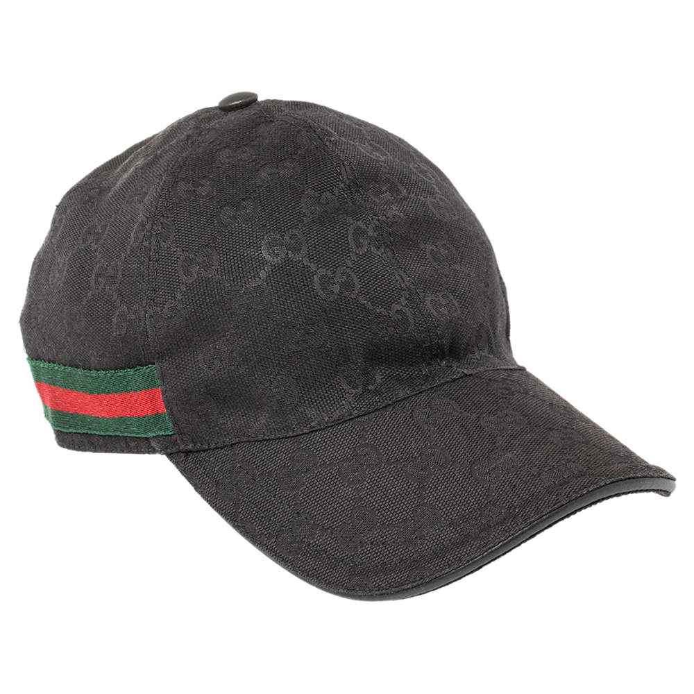 Gucci Men's Baseball with Web Stripe - Black - Hats