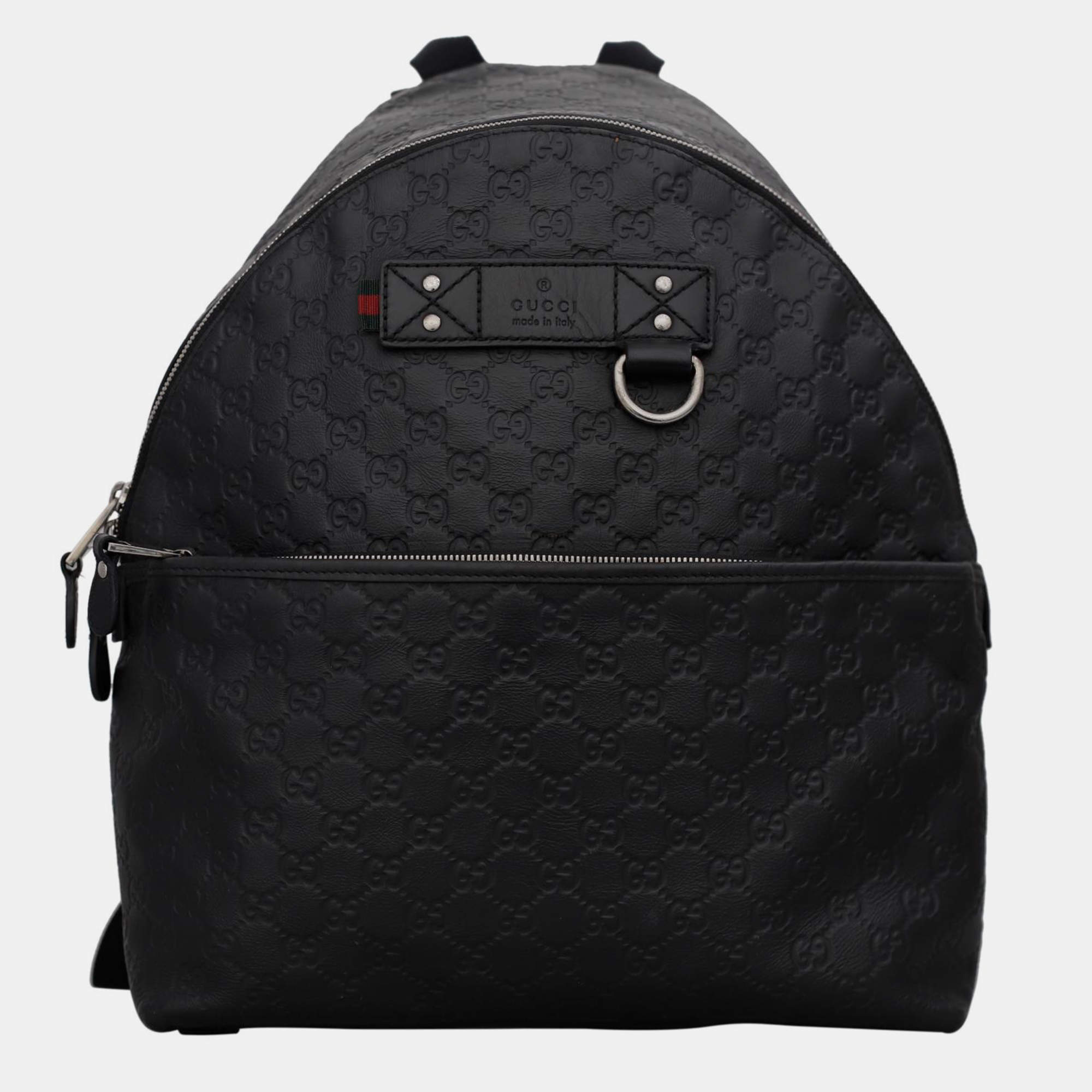 Gucci Rubber Guccissima Leather Backpack