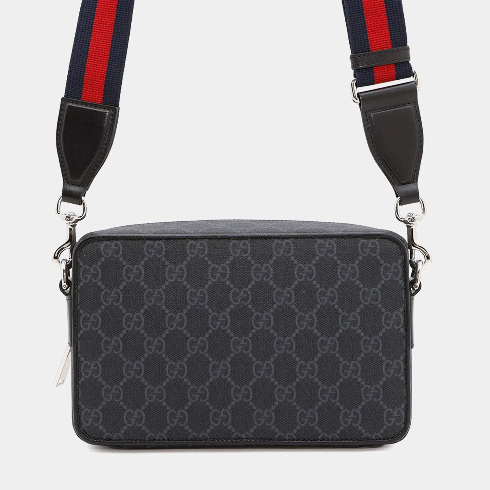 Gucci Gg Supreme Smallshoulder Bag Black Gg Supremecanvas