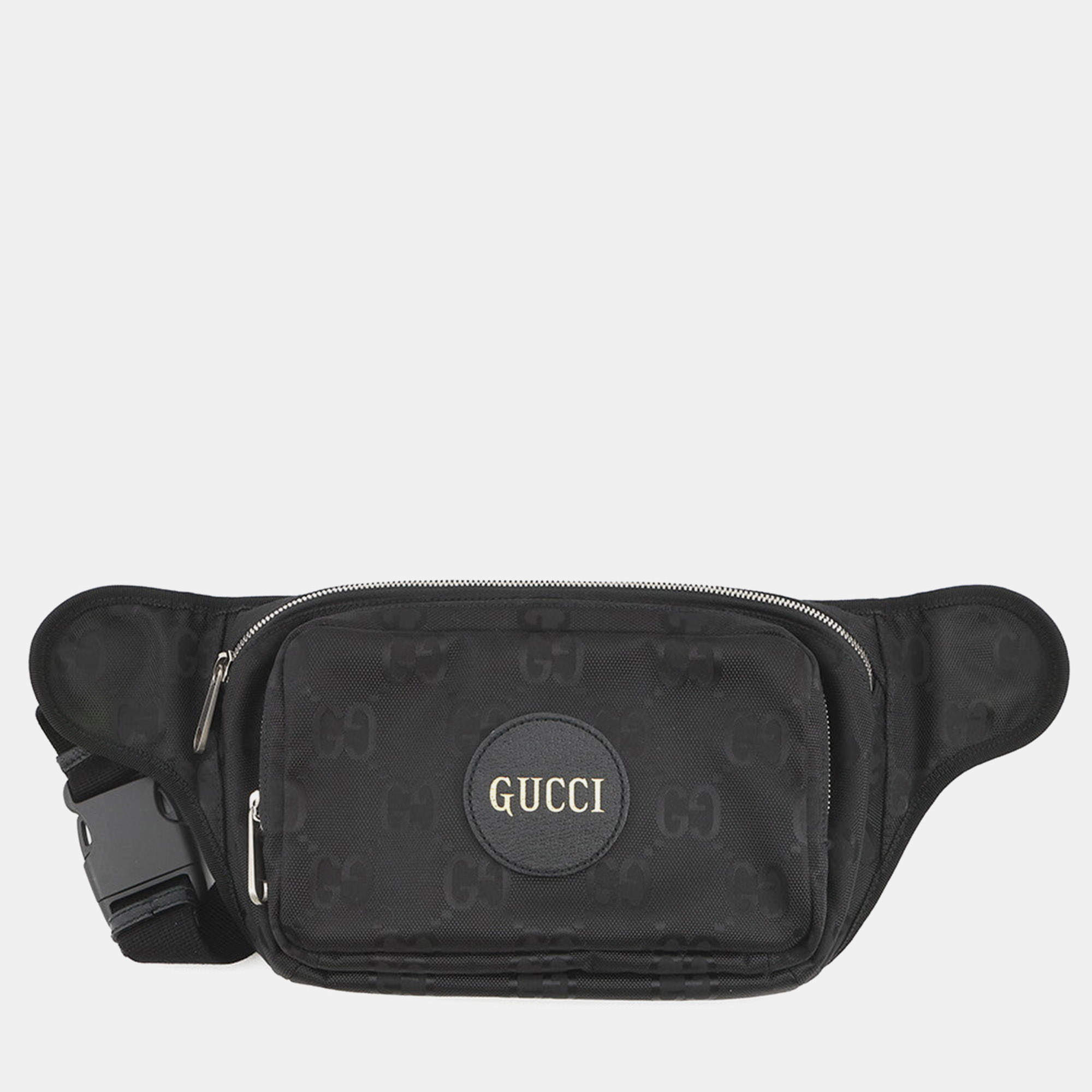 Pre Owned Gucci Off The Grid Crossbody Bag Black Ggnylon