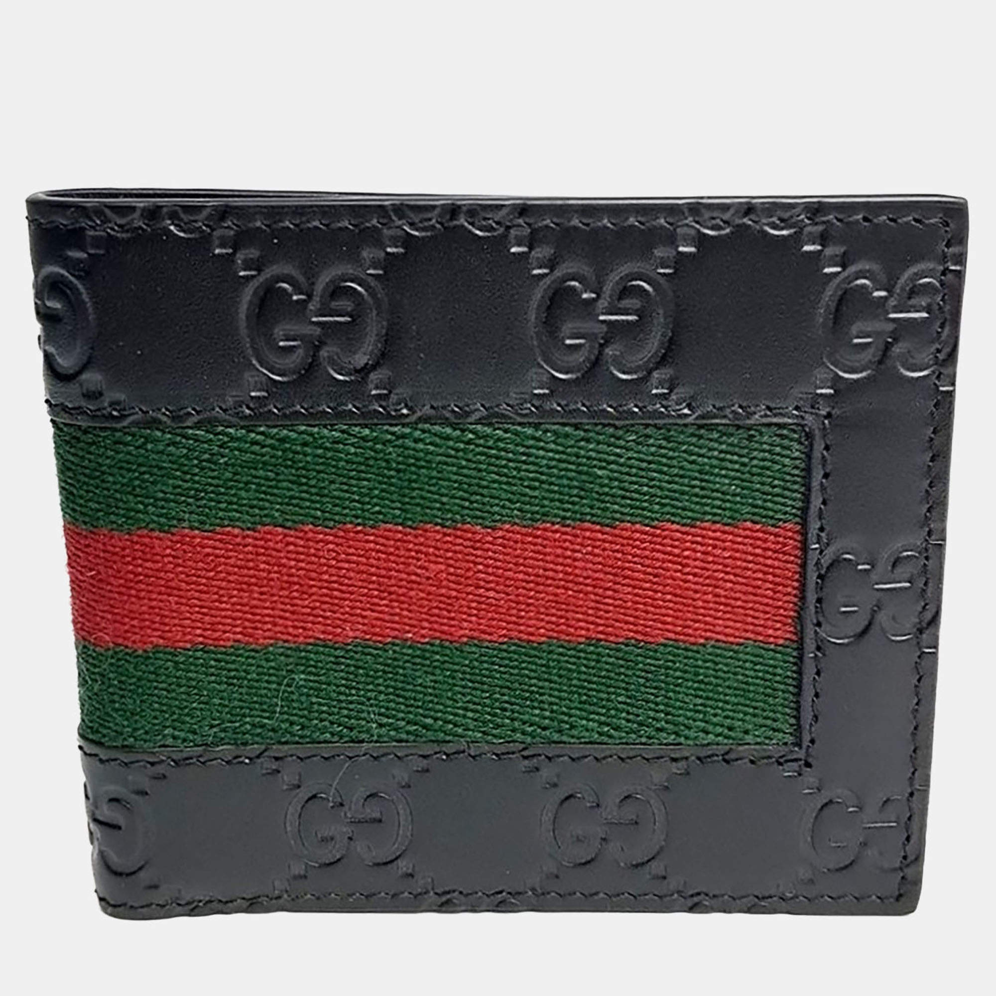 Pre Owned محفظة غوتشي ويب سيما لاين (408827)