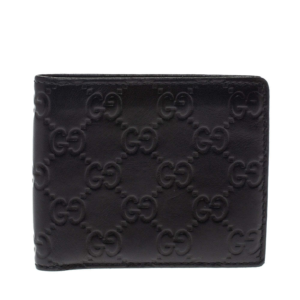 Gucci Black Guccissima Leather Bifold Wallet Gucci | The Luxury Closet