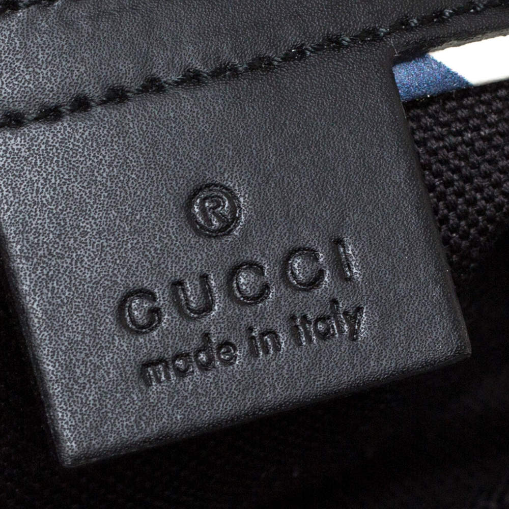 Gucci Black Gg Supreme Coated Canvas And Leather Night Courrier Messenger Bag Gucci Tlc