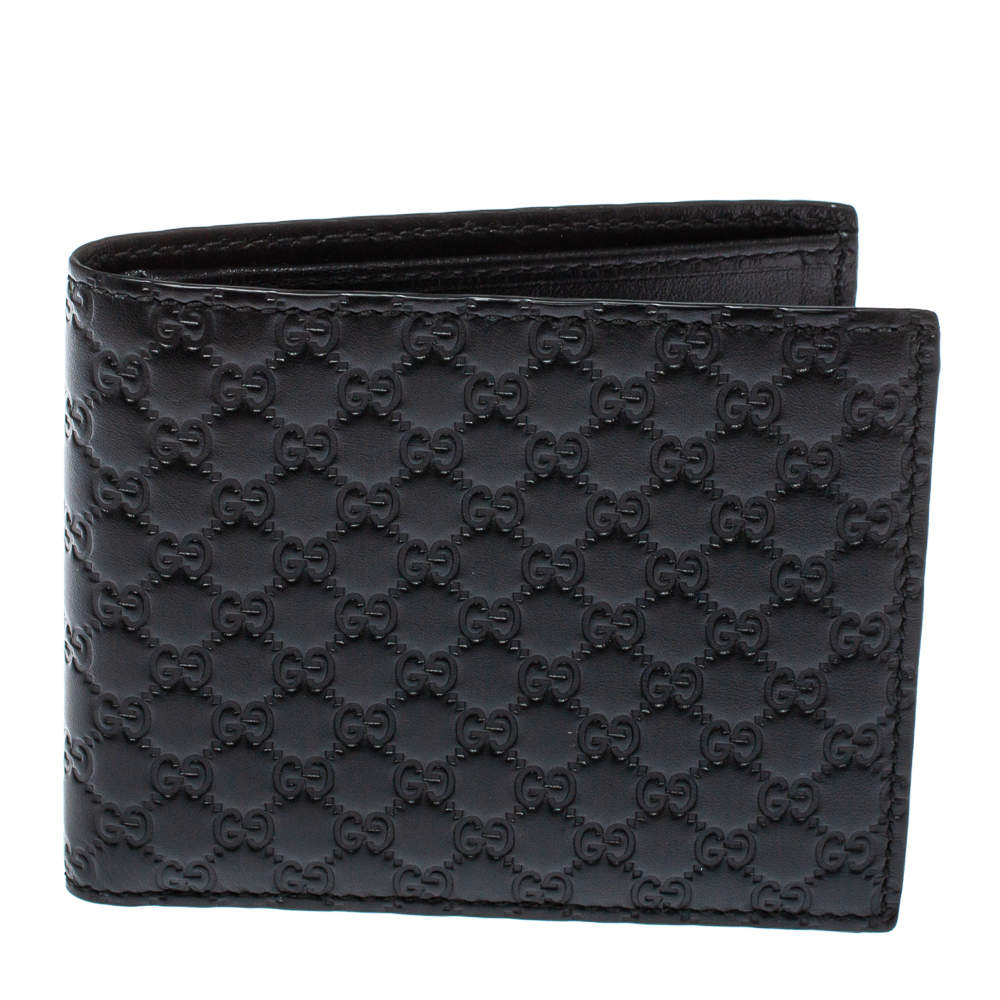 Gucci Black Microguccissima Leather Bifold Wallet Gucci | The Luxury Closet