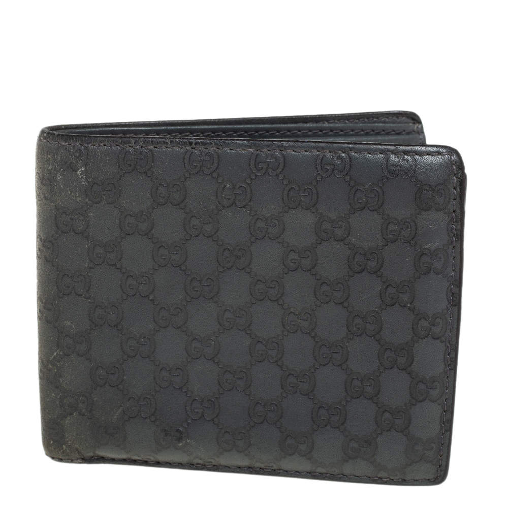 Gucci Grey Microguccissima Leather Bifold Wallet Gucci | The Luxury Closet