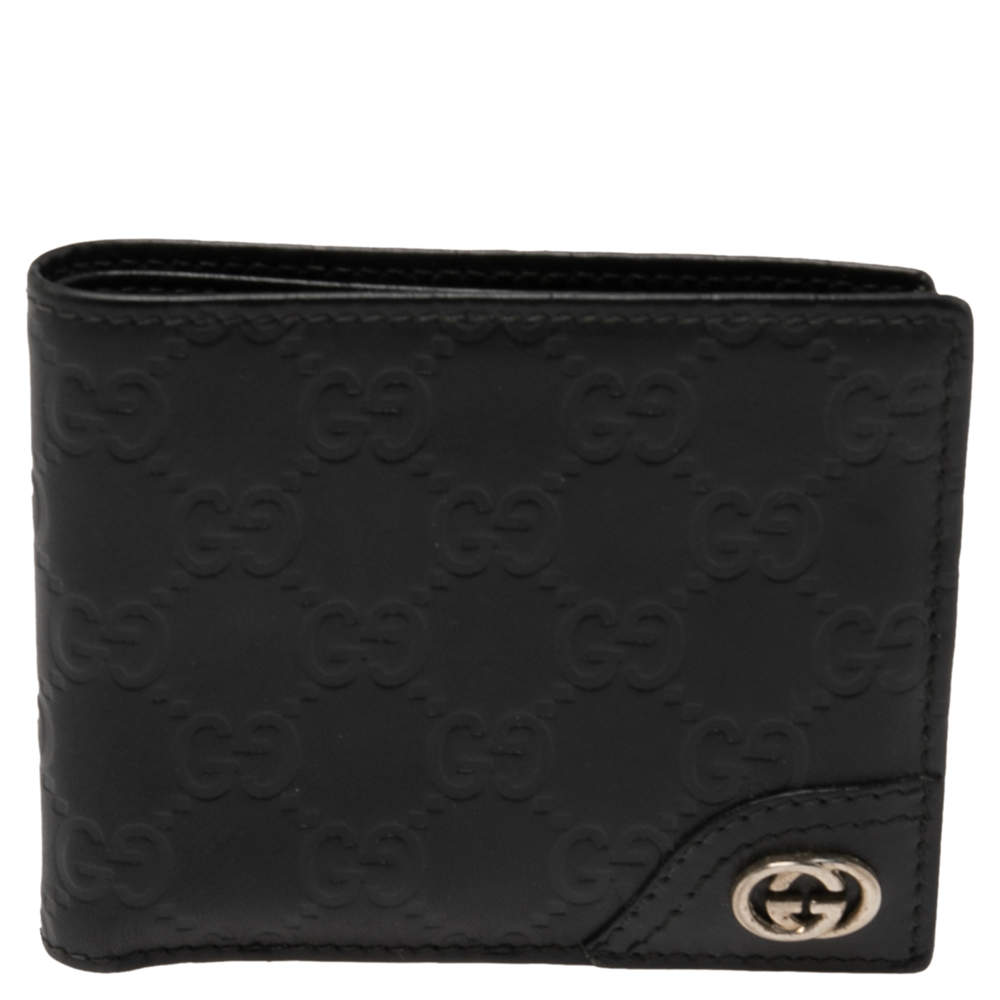 Gucci Black Guccissima Leather Bifold Wallet Gucci | The Luxury Closet