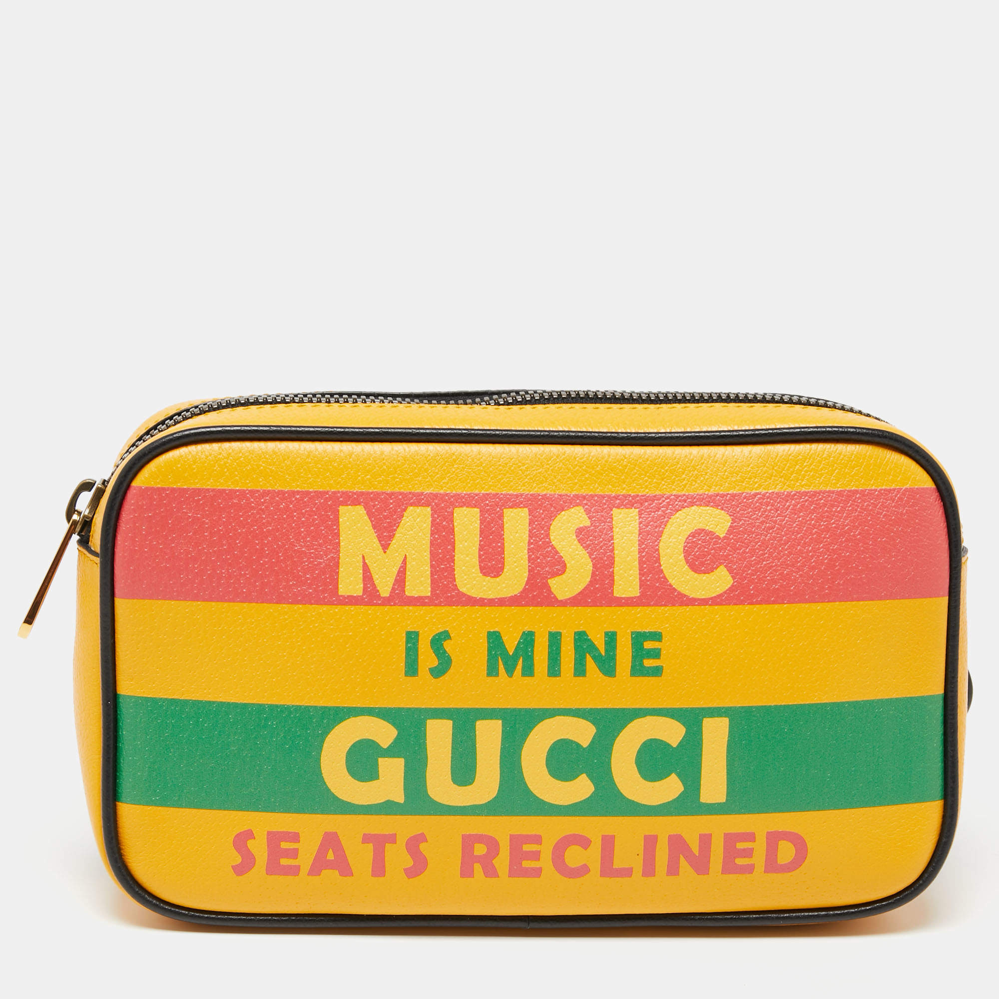 Pre Owned Gucci Multicolor Leather 100 Belt Bag