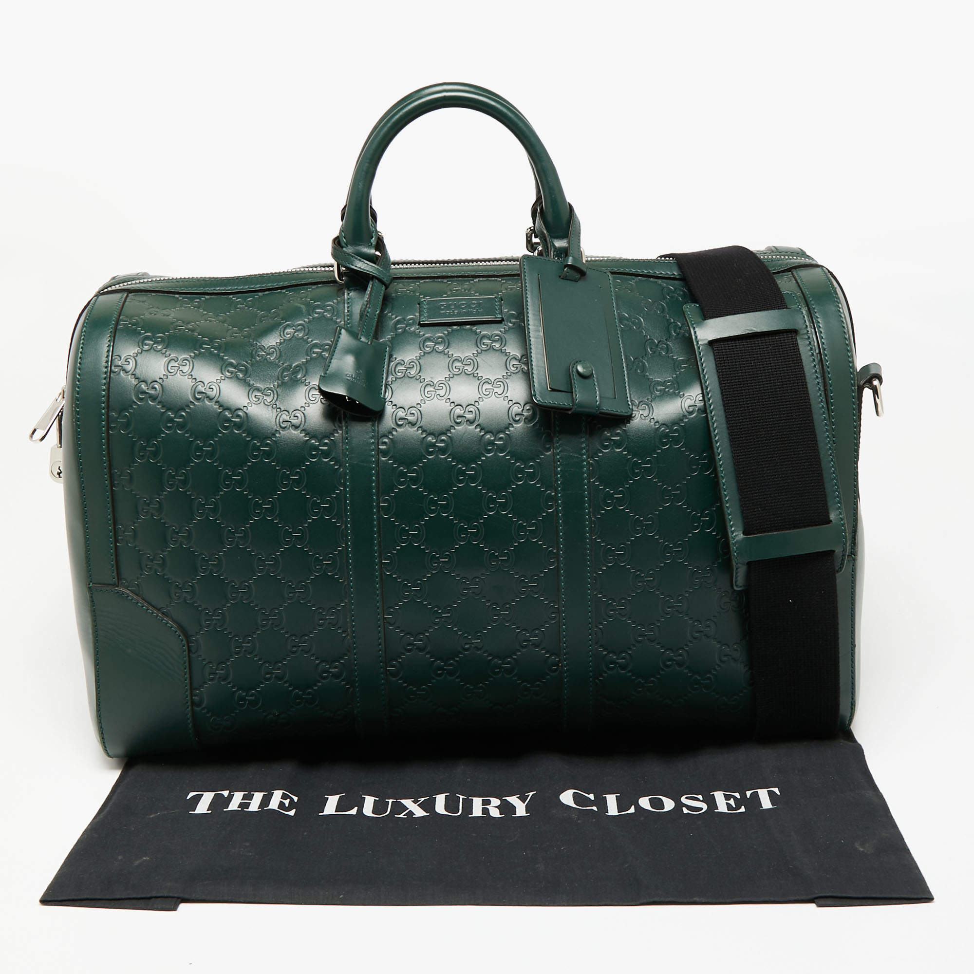 Gucci Green Guccissima Leather Duffel Bag Gucci TLC