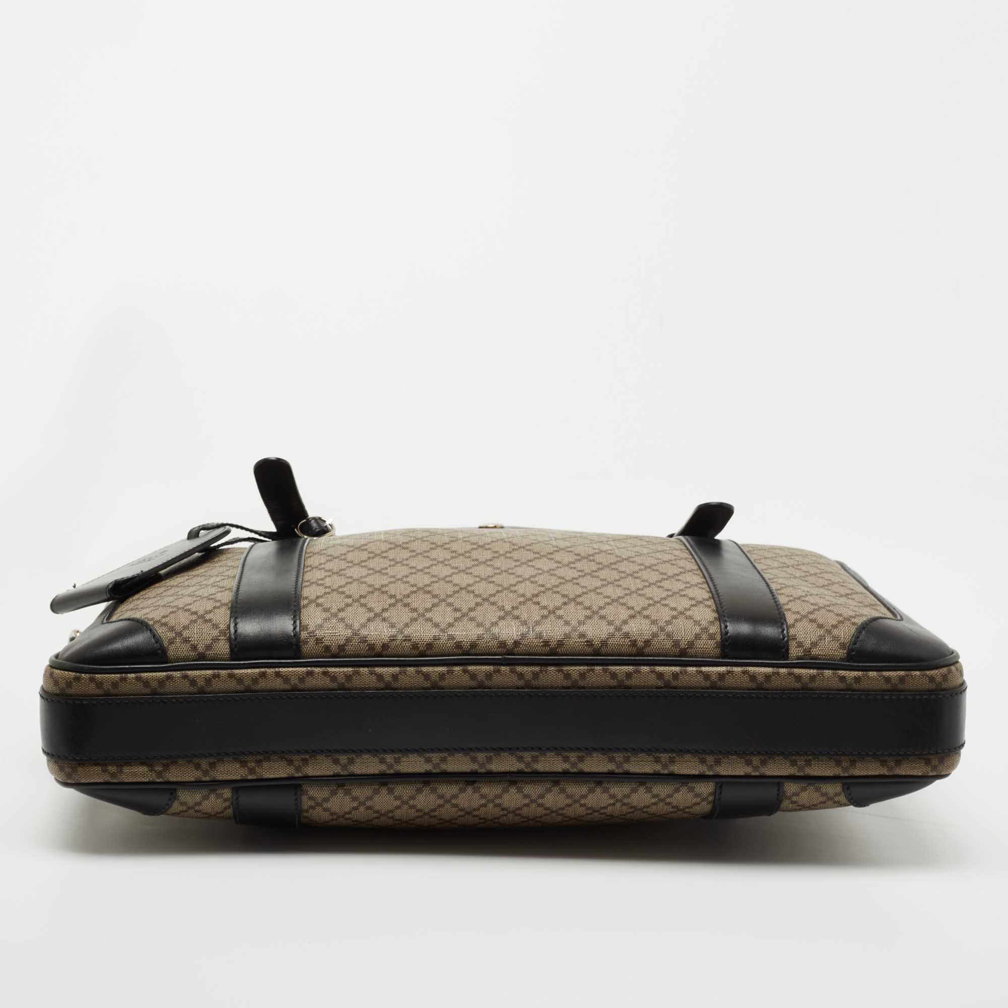 Gucci Beige/Ebony GG Coated Canvas Laptop Computer Case - Yoogi's