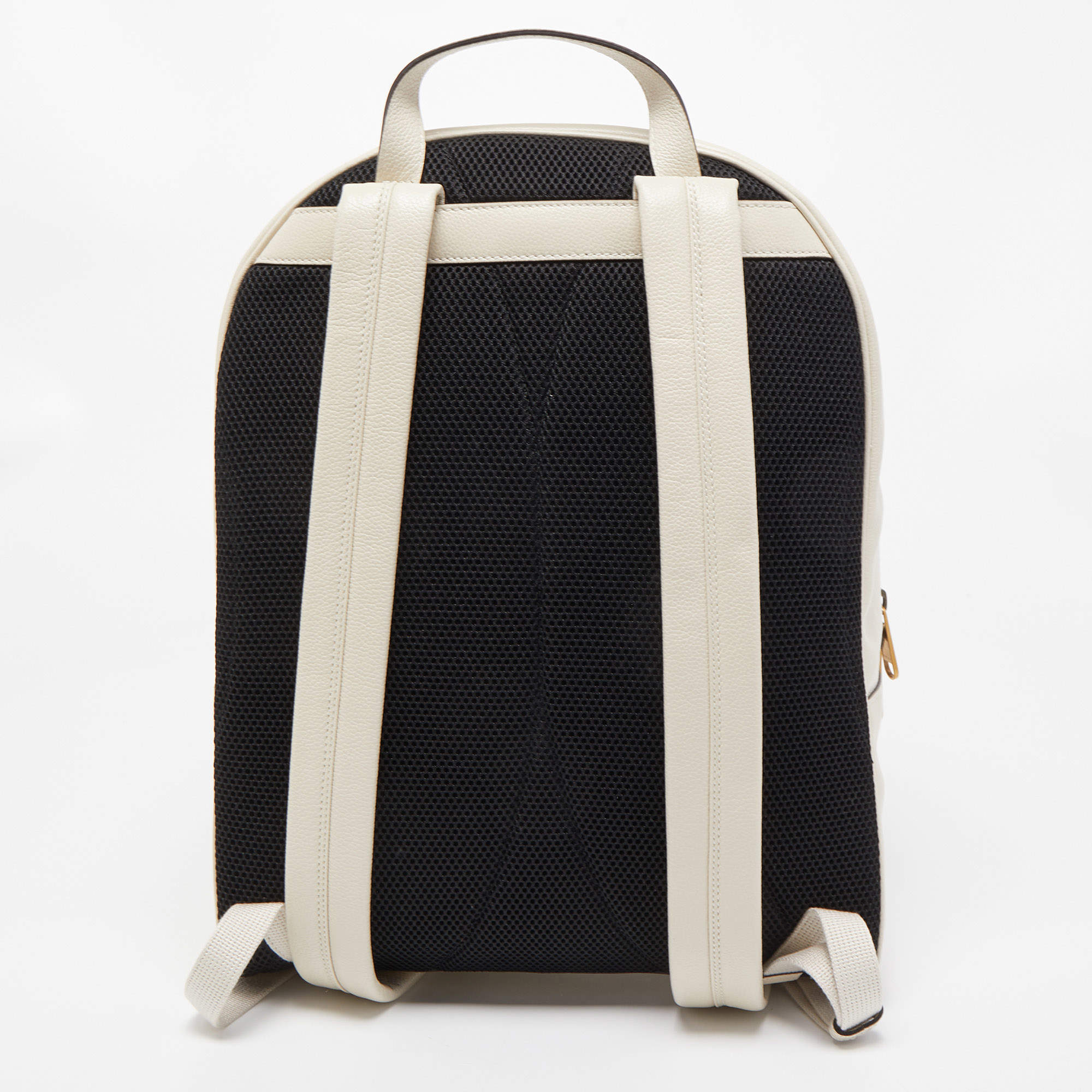 Gucci Ivory Leather Logo Day Backpack Gucci