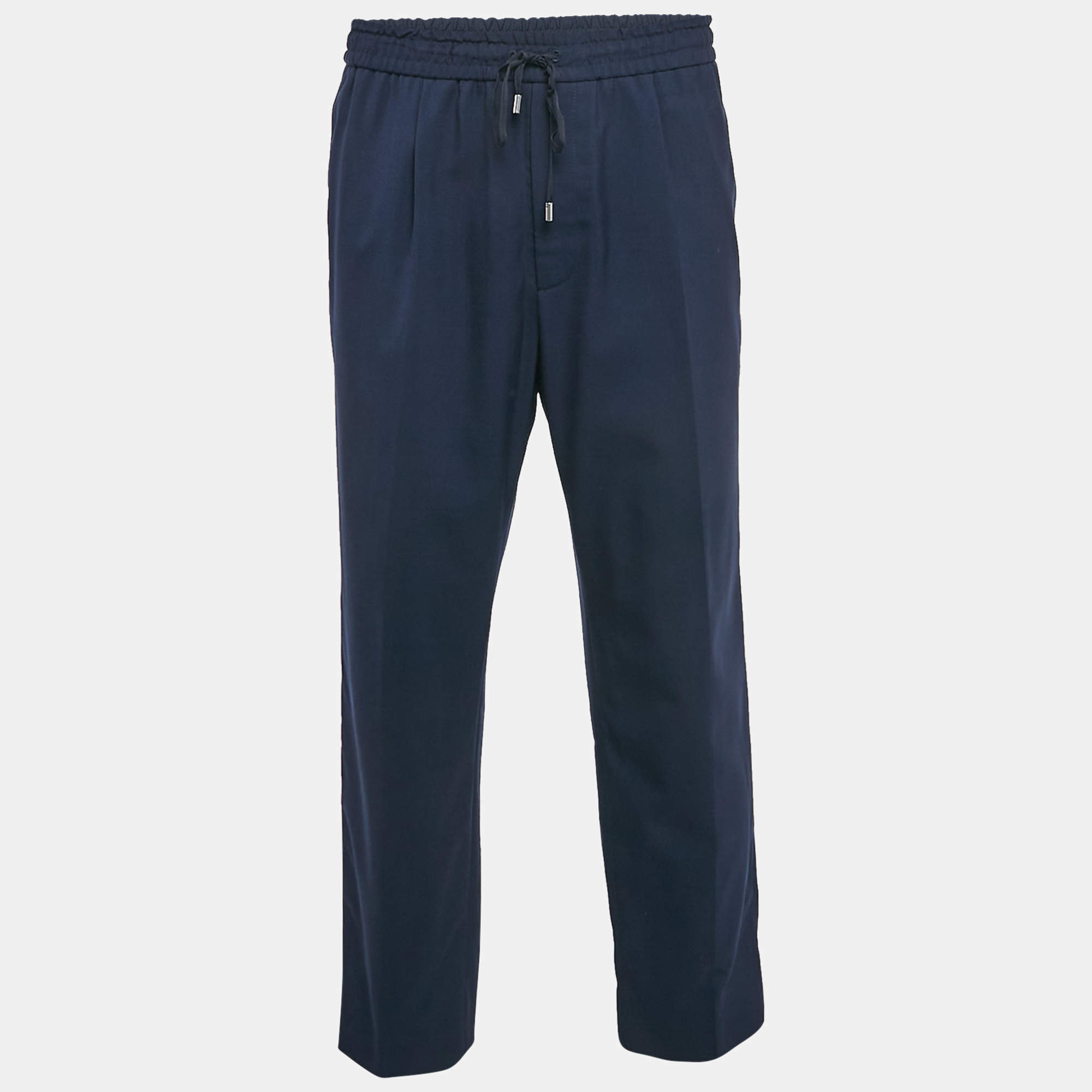 Gucci Navy Blue Wool Slack Pants XL