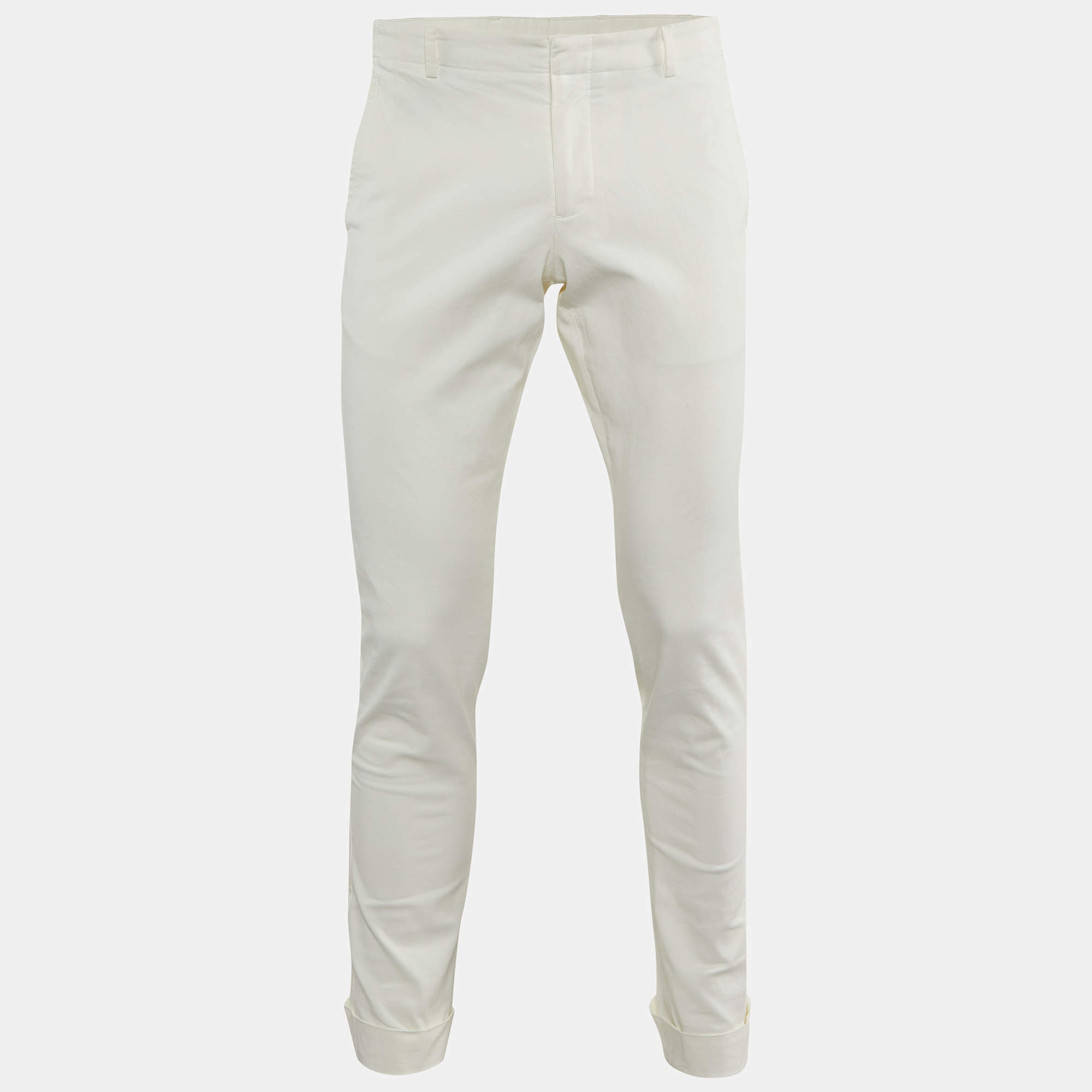 Gucci White Cotton Riding Pants M