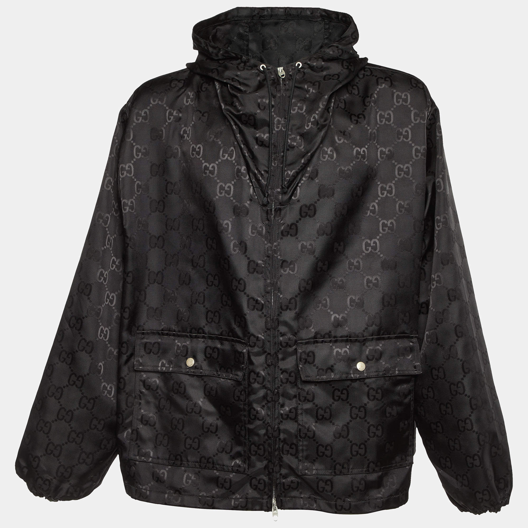 フリースジャケット GUCCI SS24 JACQUARD ZIPPER JACKET (767009 XJF7Q2184) 名東】グッチ フリース ジャガード ジップ ジャケット Lサイズ