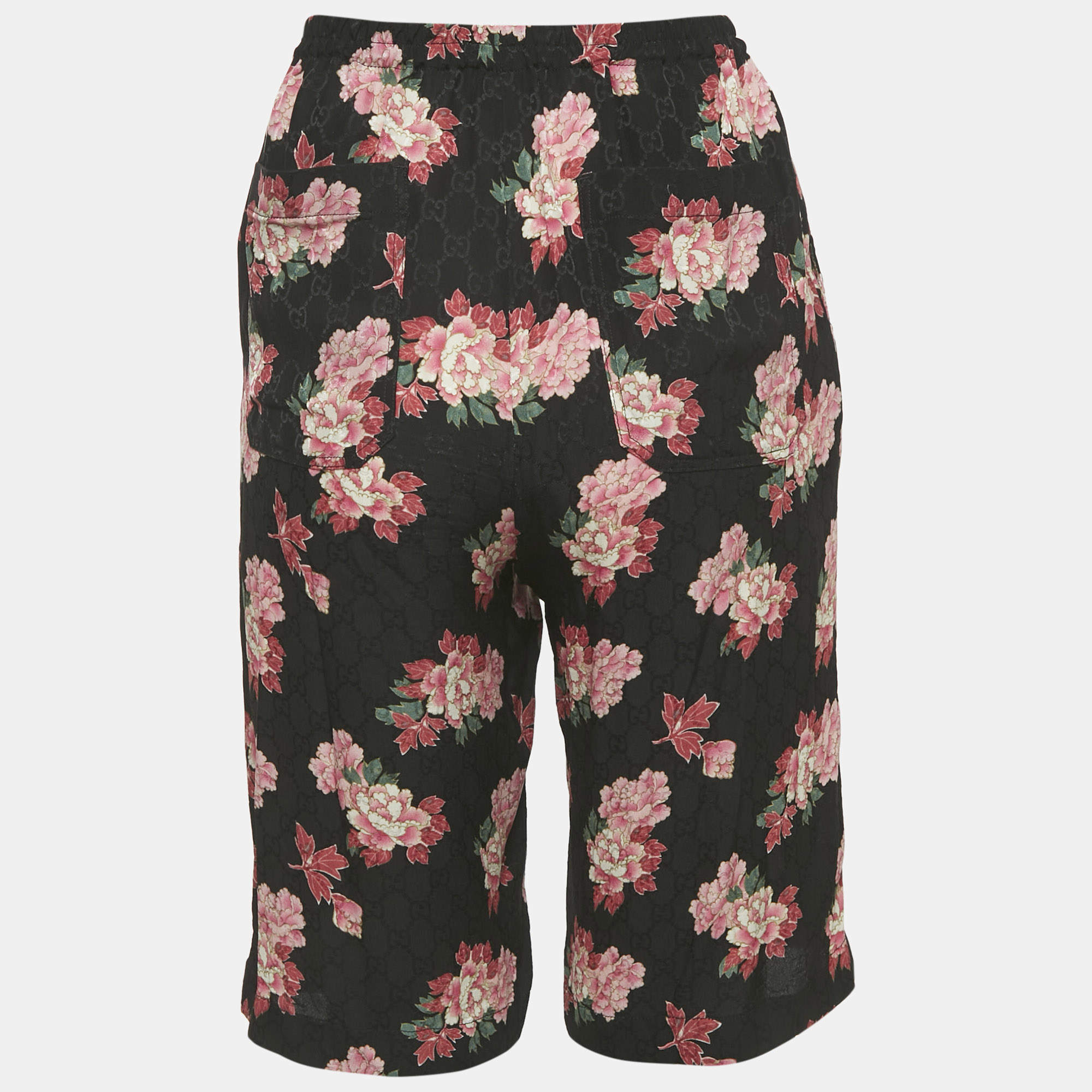 パンツ Gucci x adidas Trefoil Print Shorts New Gucci X Adidas GG/Trefoil Print Silk Twill Men's Shorts