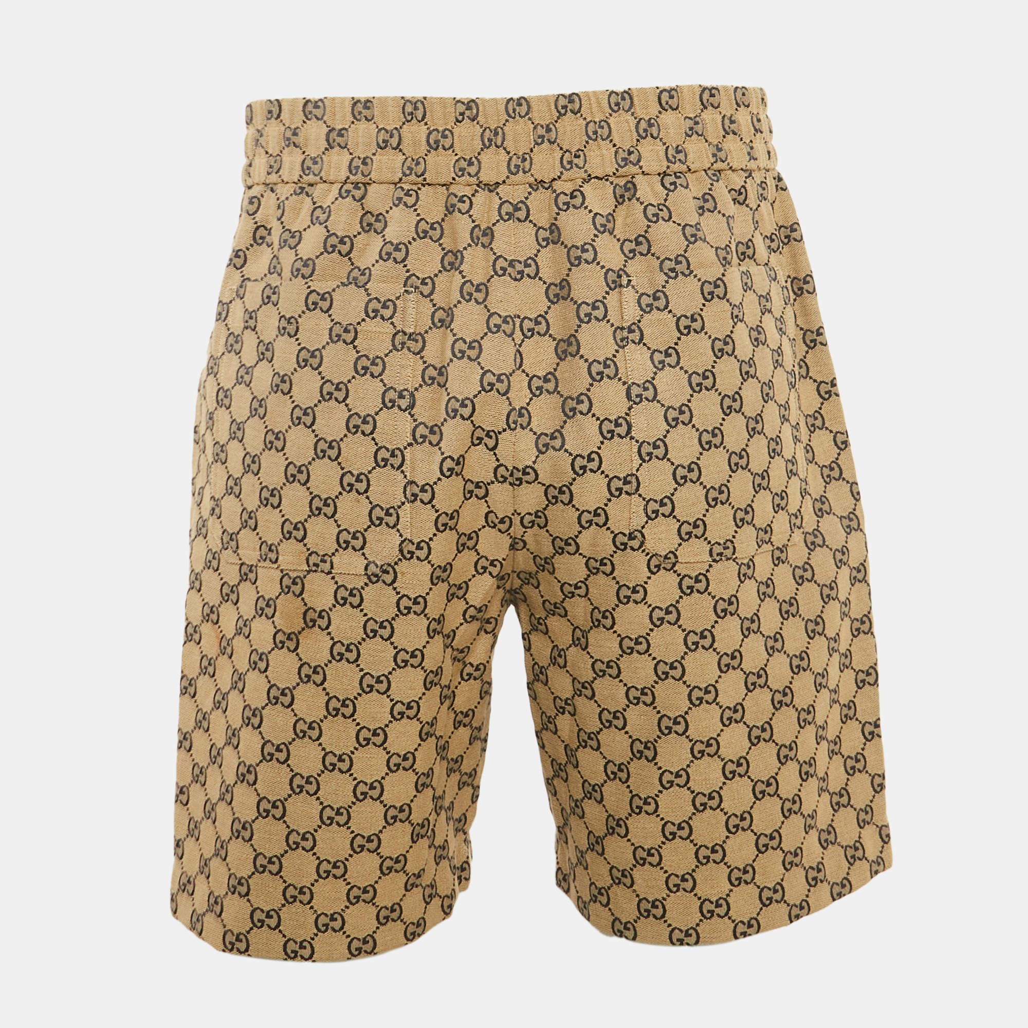 Gucci X Adidas Marco GG/Trefoil Print Silk Shorts S Gucci | TLC