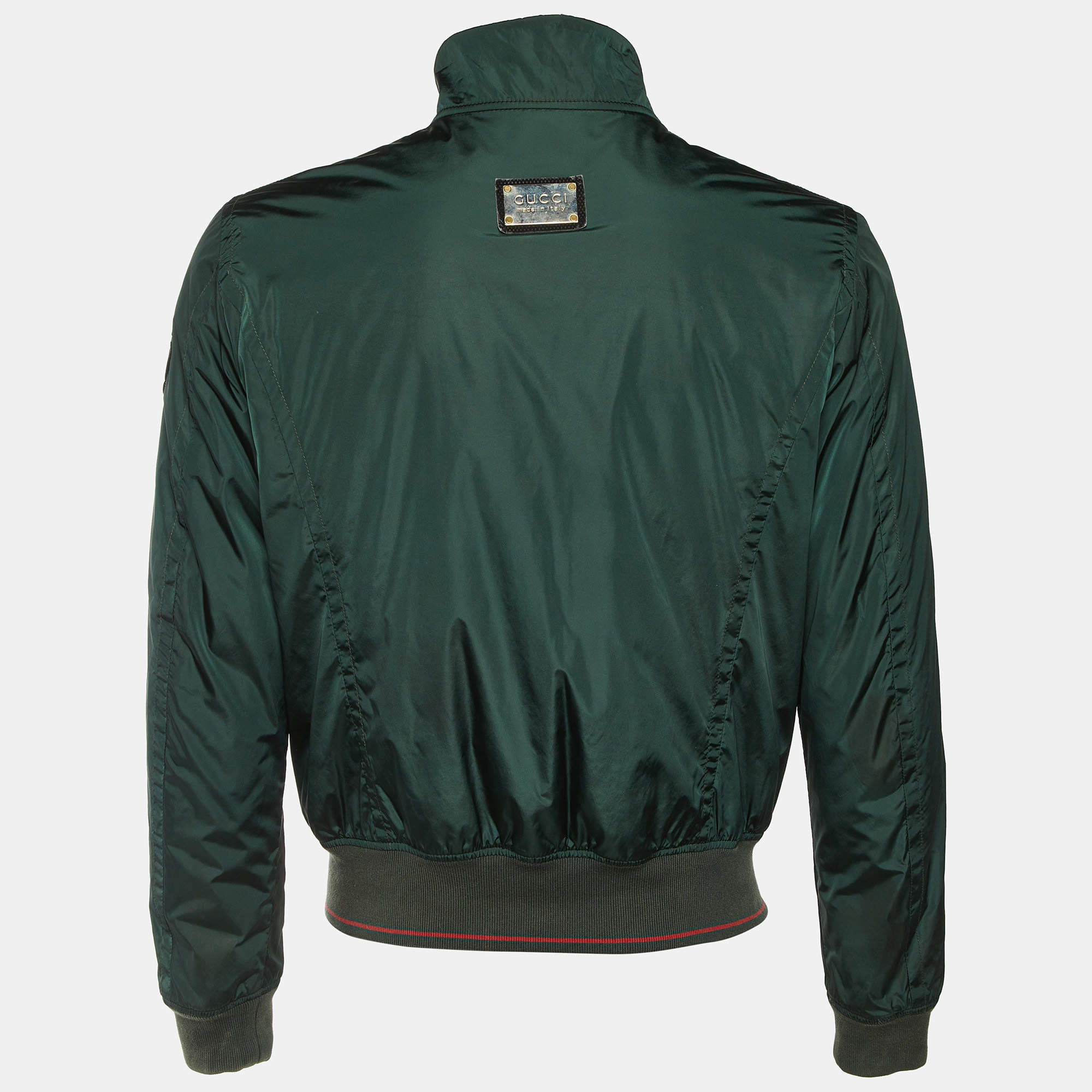 Gucci Blue Embroidered Denim Button Front Jacket M Gucci | TLC